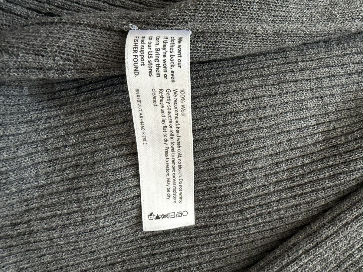 Eileen Fisher Eileen Fisher 1X Gray Ribbed Knit Sweater 100% Wool Size XL / US 12-14 / IT 48-50 - 4 Thumbnail