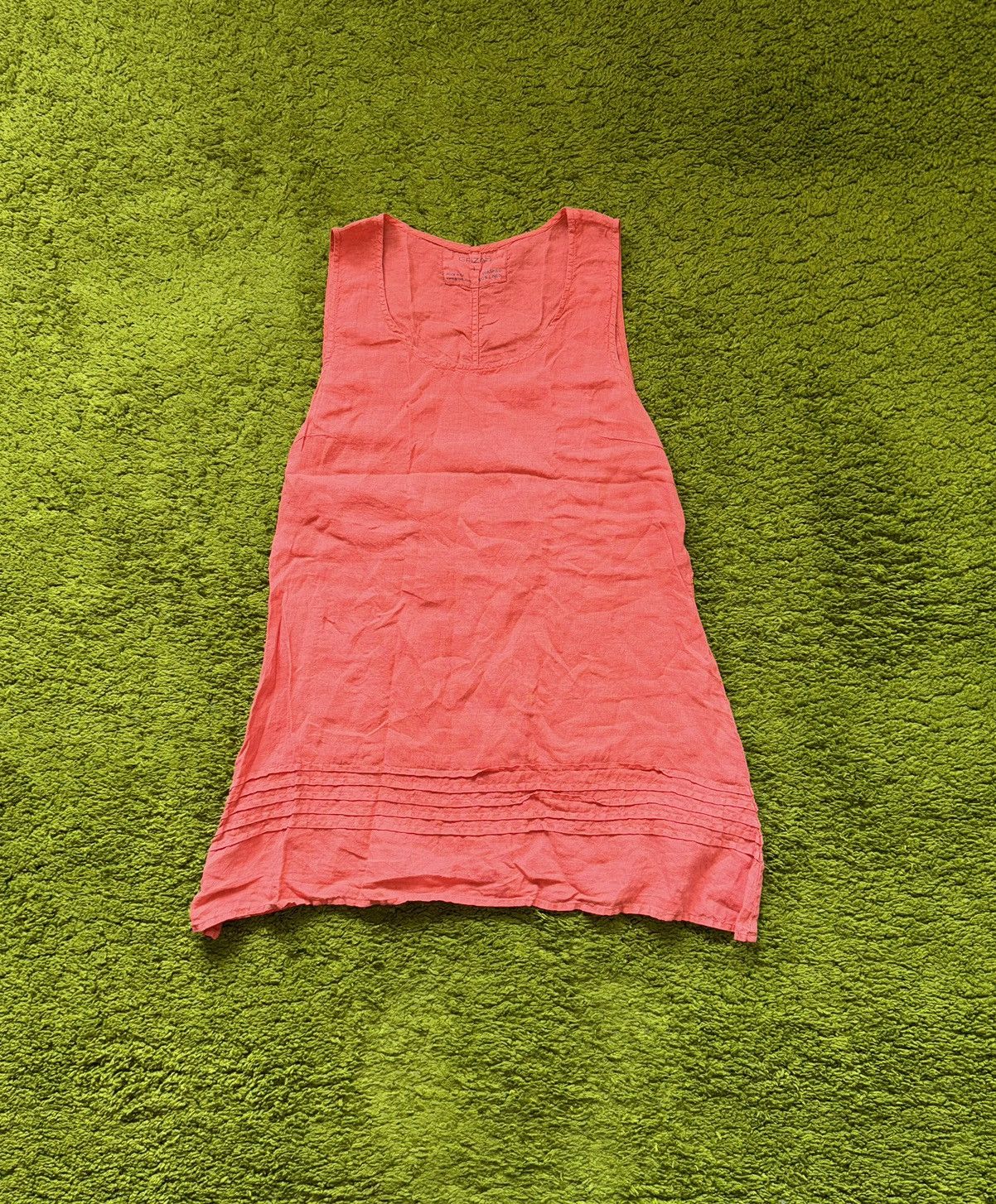 Grizas 100% linen tank blouse tunic
