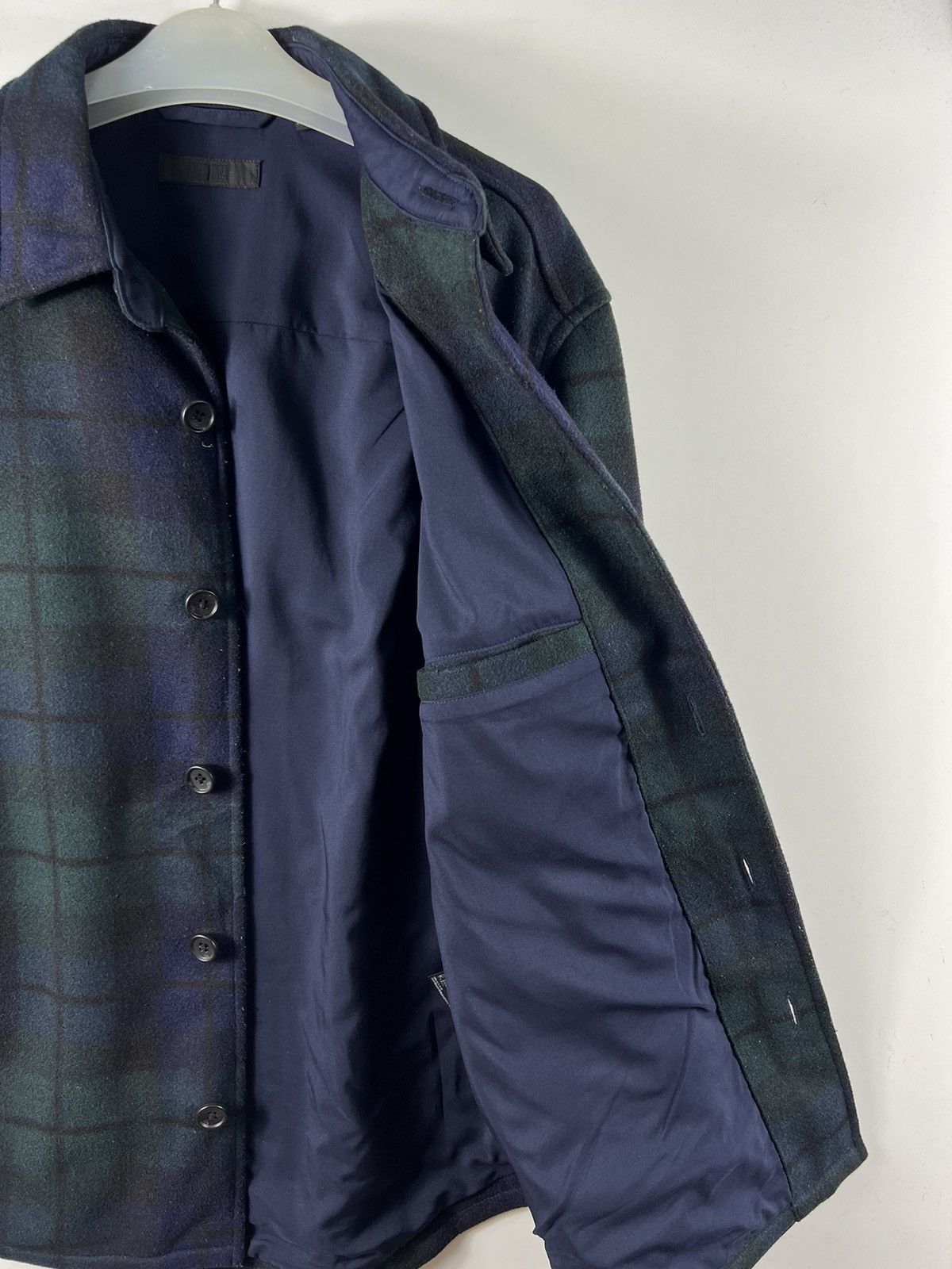 Japanese Brand × Uniqlo 🔥 UNIQLO BLUE TARTAN WOOL JACKET - M Size US S / EU 44-46 / 1 - 5 Thumbnail