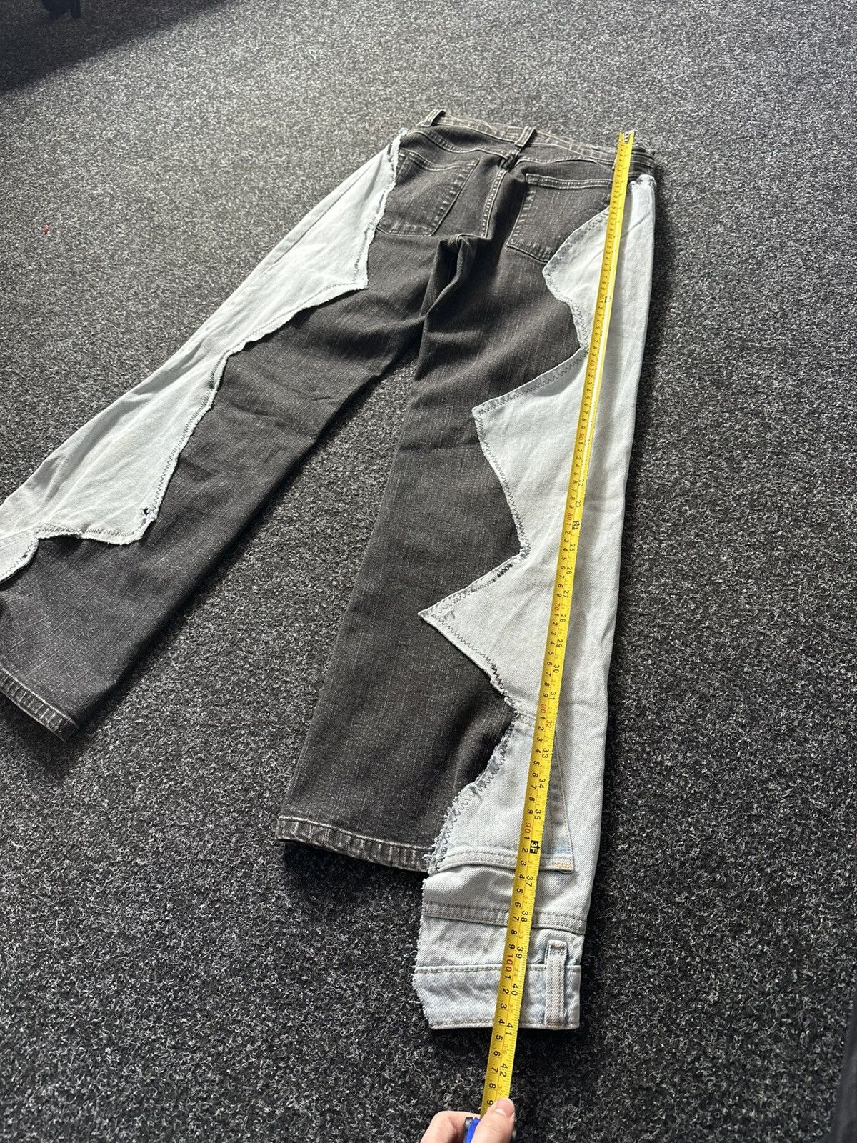 If Six Was Nine 🚨GRAIL CUSTOM DENIM JEANS 2in1 ULTRA BAGGY Y2K JAPANESE STYL Size US 30 / EU 46 - 17 Thumbnail