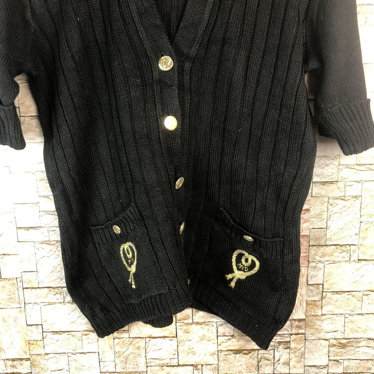 Homespun Knitwear × Japanese Brand Mc Daud Black Cardigan Knitwear #A1235 Size S / US 4 / IT 40 - 6 Thumbnail