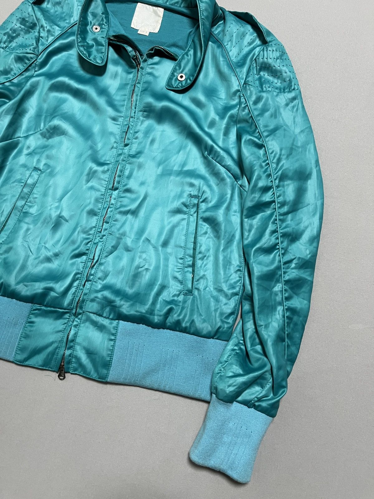 Diesel Diesel Turquoise Liquid Space Super Rare Bomber Jacket Size L / US 10 / IT 46 - 2 Thumbnail