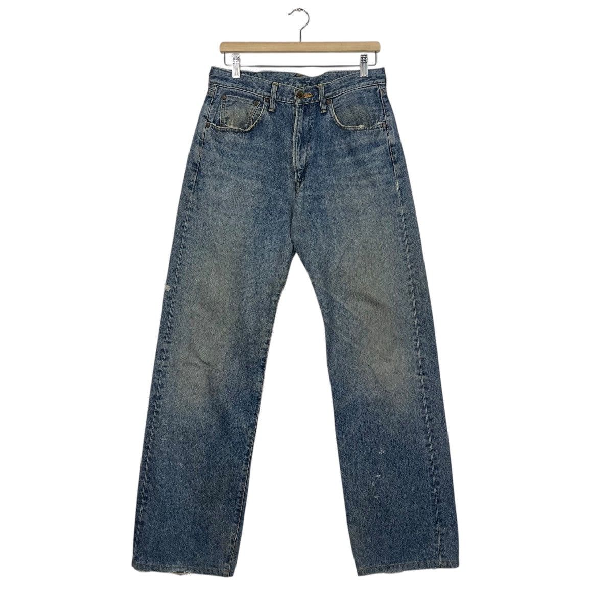 Japanese Brand Edwin 505 Faded Dirty / Faded Blue Selvedge Jeans W 30 Size US 30 / EU 46 - 1 Thumbnail