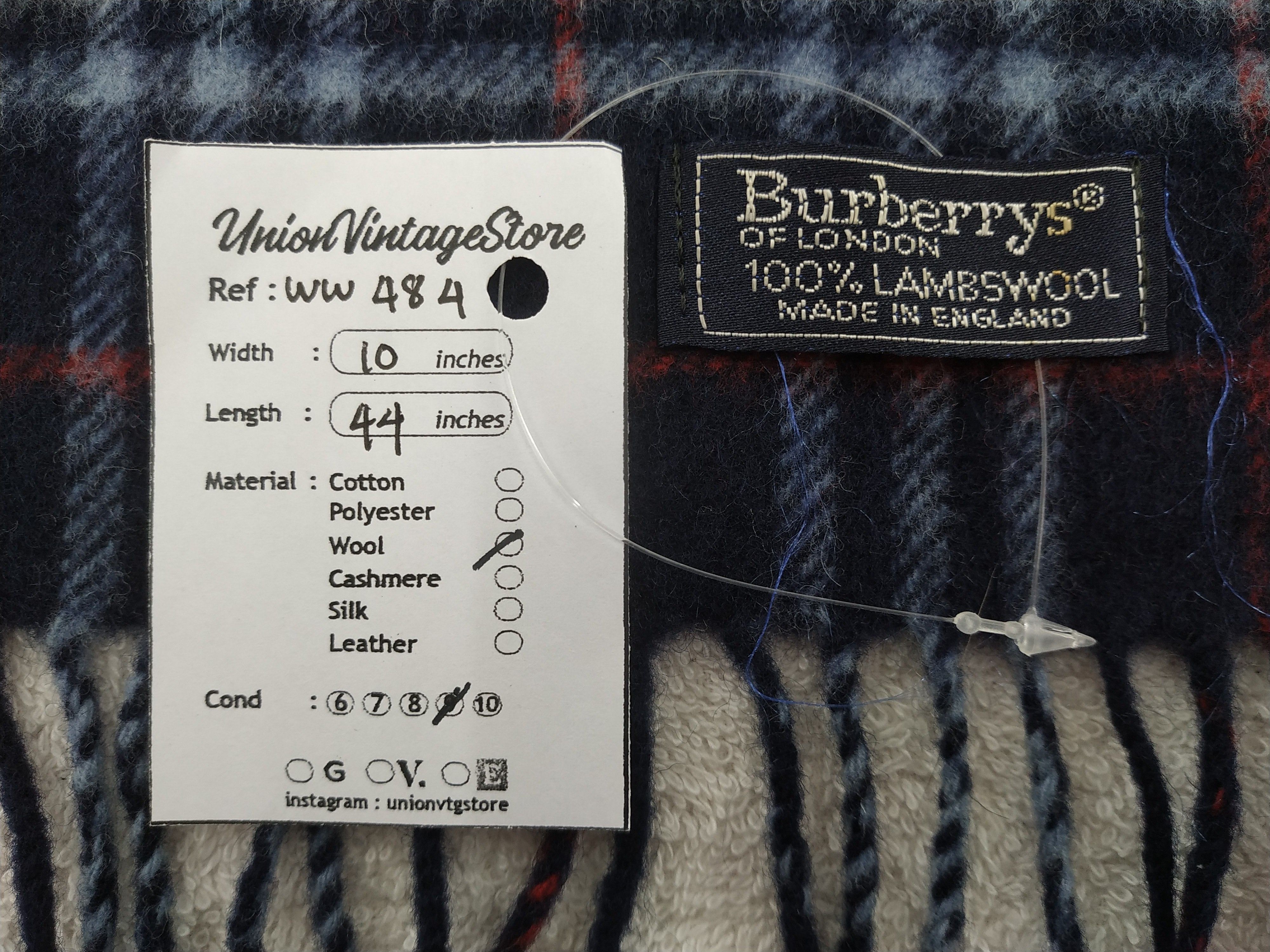 Burberry × Vintage Burberry Scarf / Muffler / Neckwear - WW484 Size ONE SIZE - 6 Thumbnail
