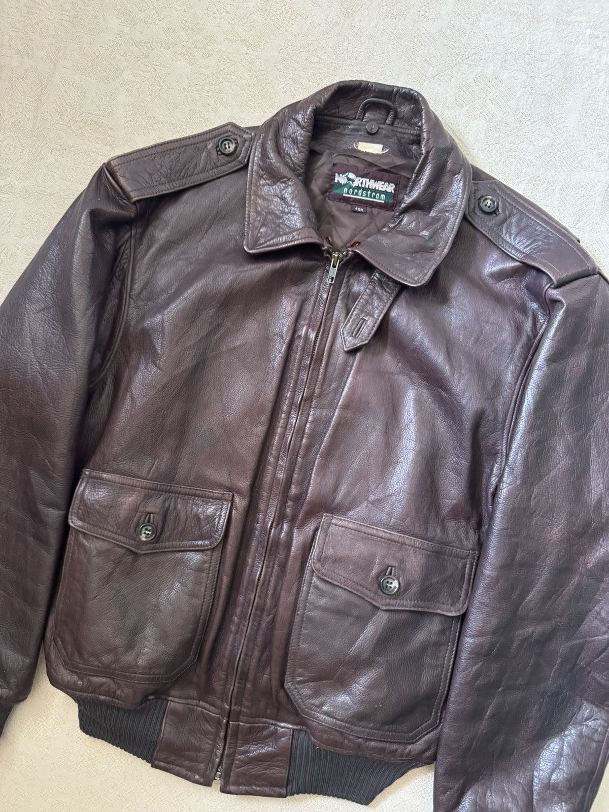 Nordstrom Vintage Nordstrom Northwear Flyer’s Jacket Size US L / EU 52-54 / 3 - 3 Thumbnail