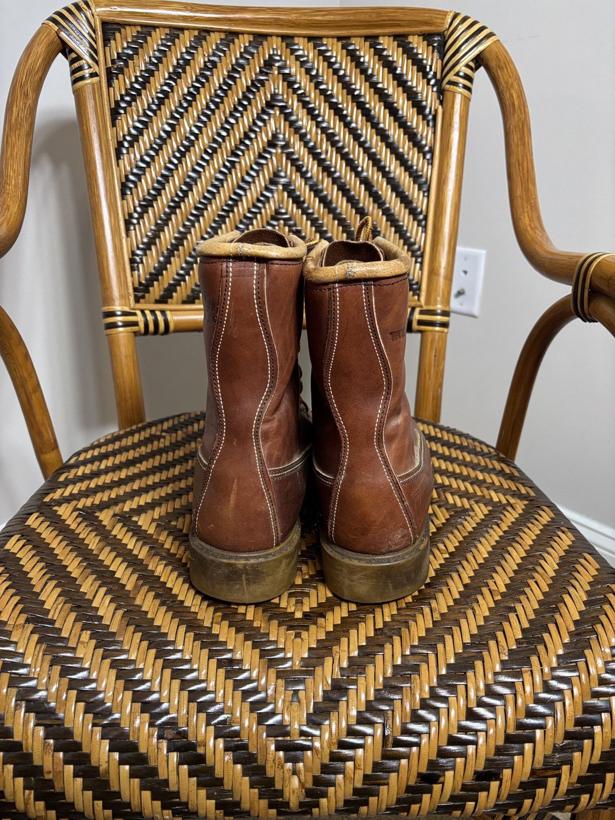Wolverine Vtg Wolverine Work Boots Size 8.5 C Brown Leather Insulated Size US 8.5 / EU 41-42 - 4 Thumbnail