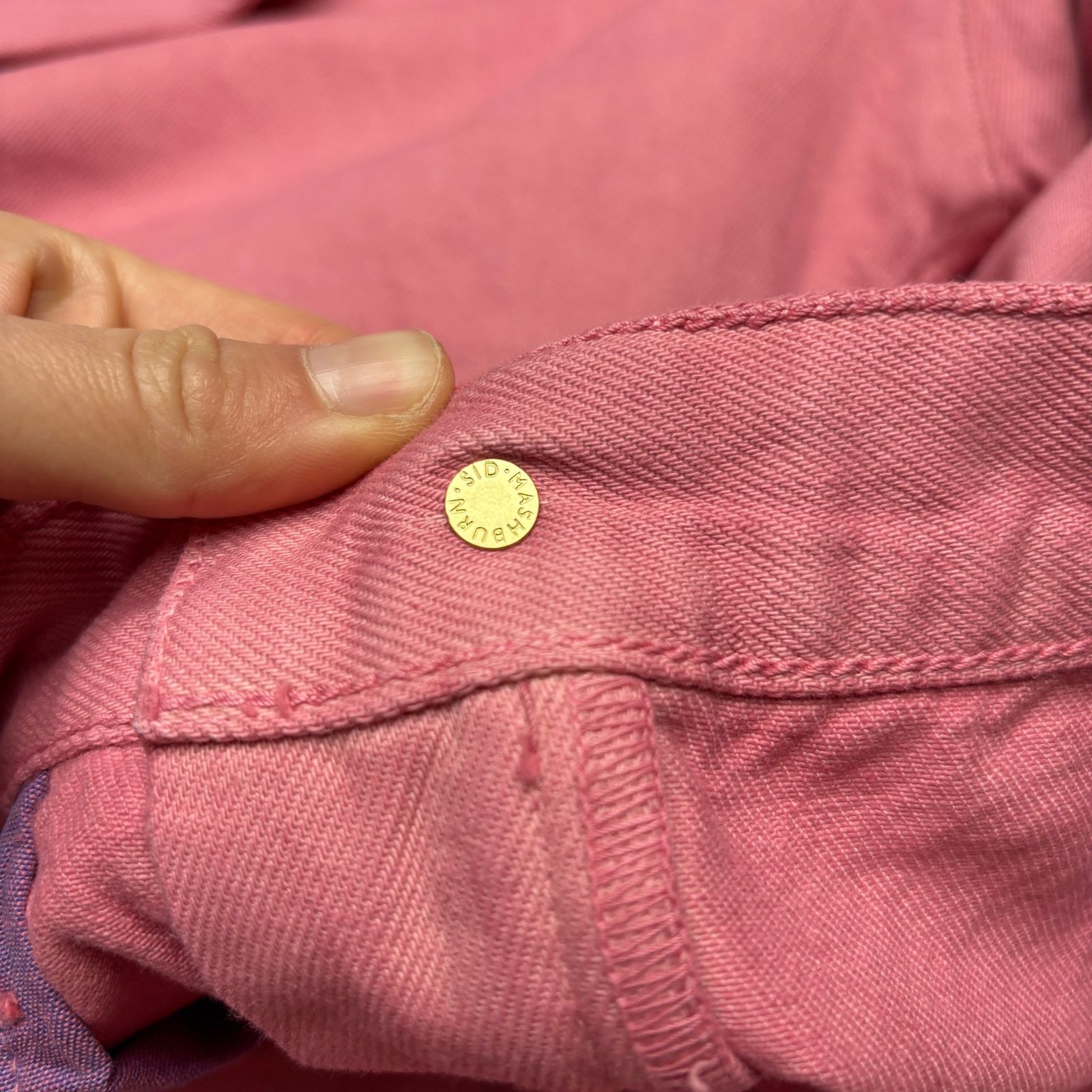 Sid Mashburn Sid Mashburn Straight Leg Jeans 32x30 Pink Denim 5 Pocket Size US 32 / EU 48 - 3 Thumbnail