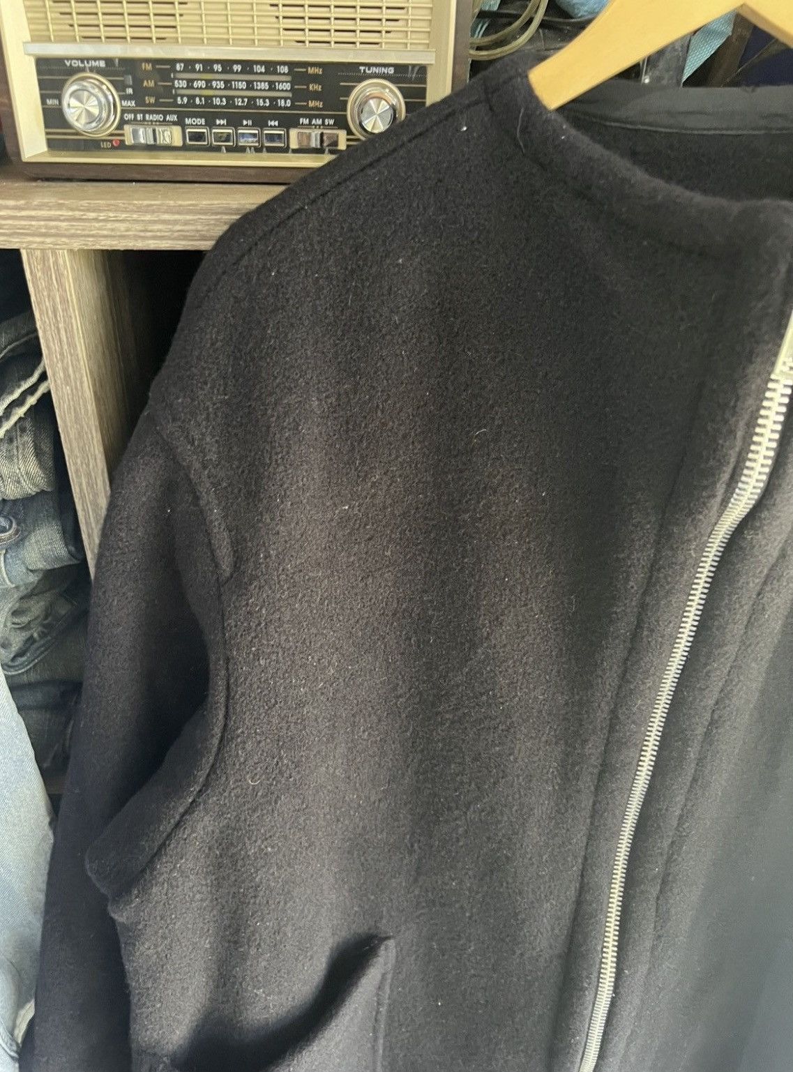 Yohji Yamamoto 🔥Vintage Y’s Yohji Yamamoto Wool Long Zipper Jacket Size US XXL / EU 58 / 5 - 7 Thumbnail