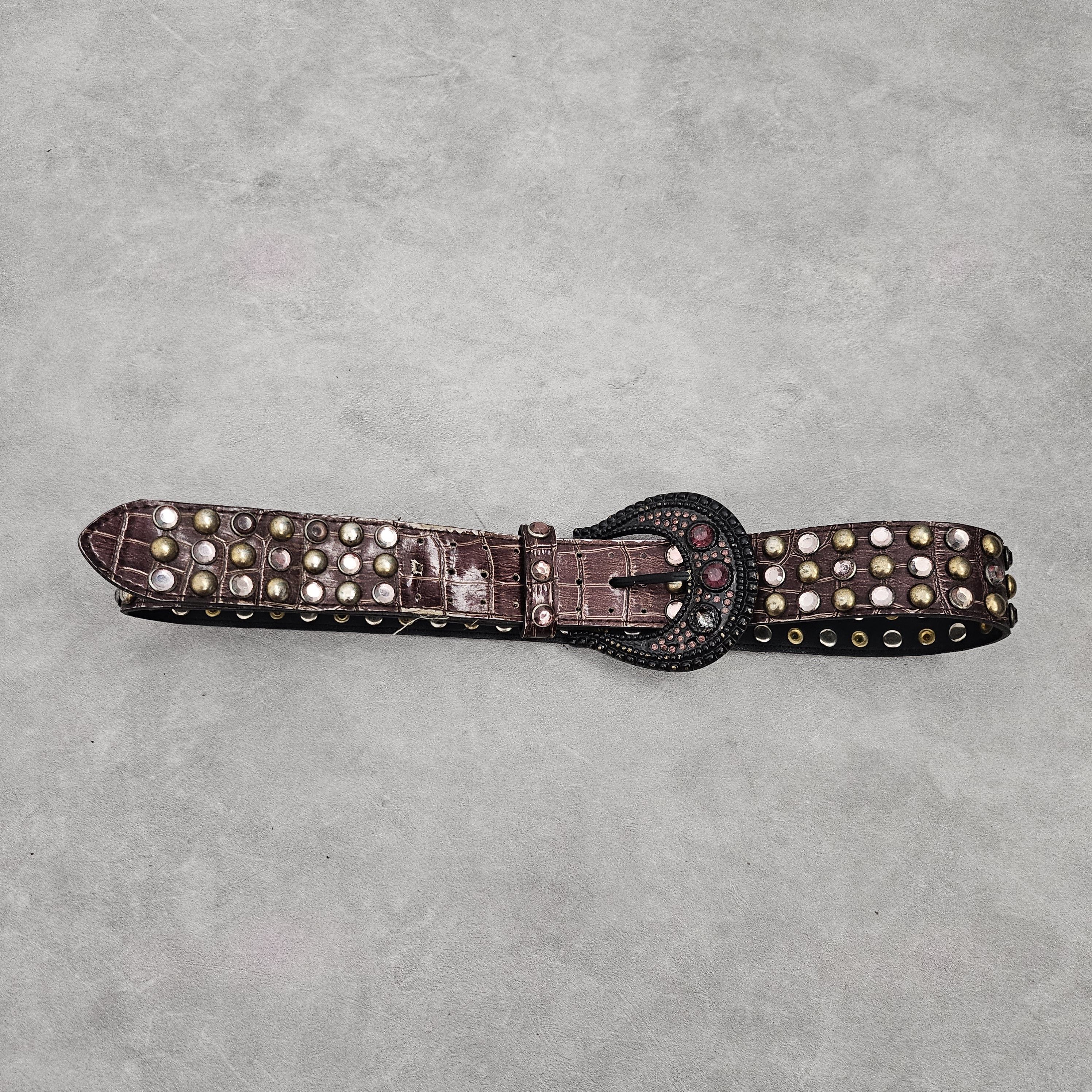 Japanese Brand Snake pattern crystal vintage y2k belt Size ONE SIZE - 2 Thumbnail