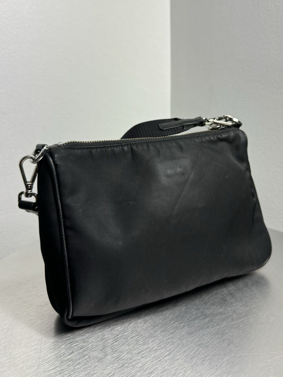 Prada Prada Re-Nylon / Saffiano Shoulder Bag Black Size ONE SIZE - 8 Thumbnail