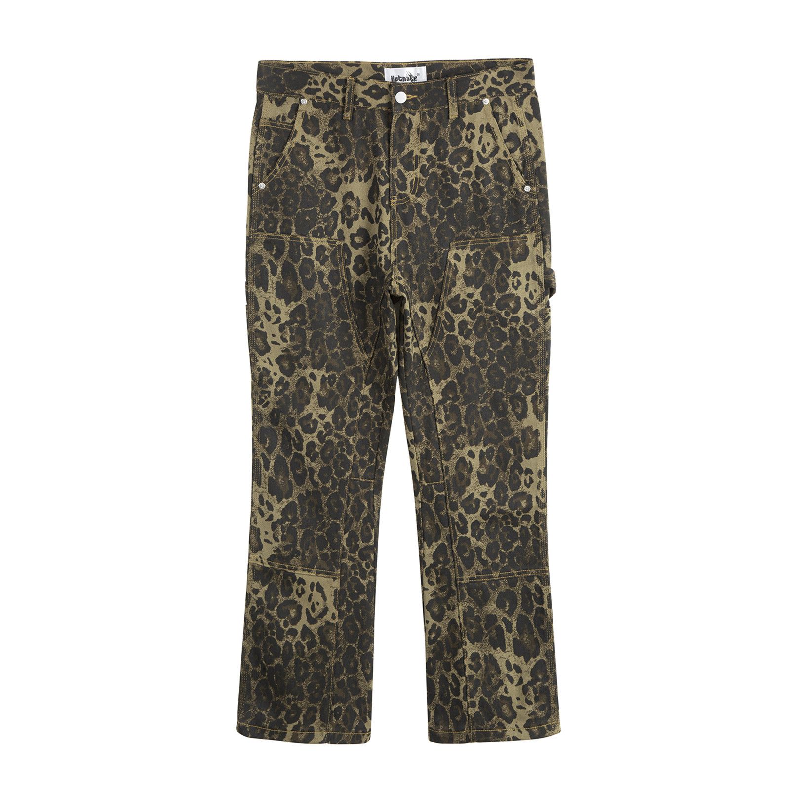 Japanese Brand Double knee Carpenter leopard Print jeans Size US 36 / EU 52 - 3 Thumbnail