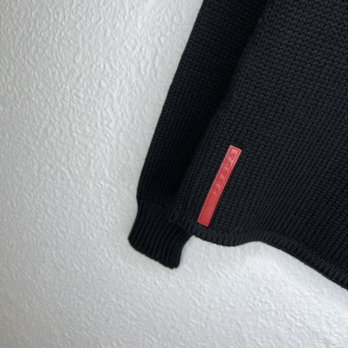 Prada Prada Sweater Knitwear Turtleneck Black Wool Nylon Size M / US 6-8 / IT 42-44 - 4 Thumbnail