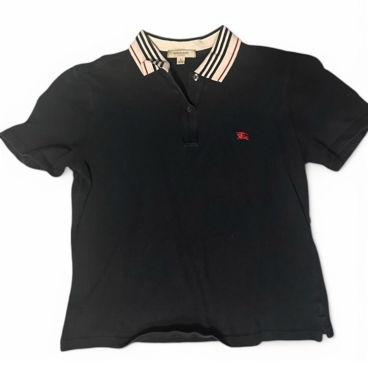 Burberry Vintage Burberry womens polo Size L / US 10 / IT 46 - 1 Thumbnail