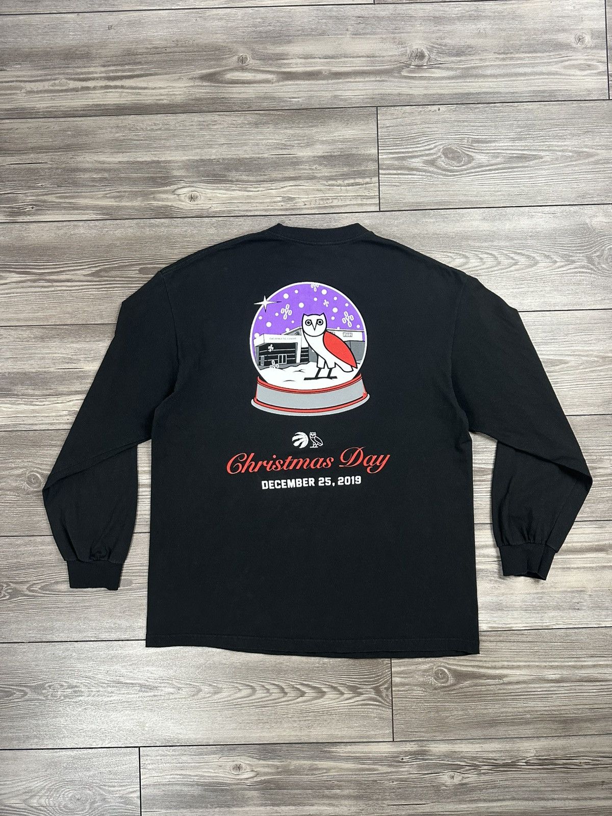 October's Very Own OVO x Toronto Raptors Christmas 2019 Drake Night Longsleeve Size US XL / EU 56 / 4 - 2 Thumbnail