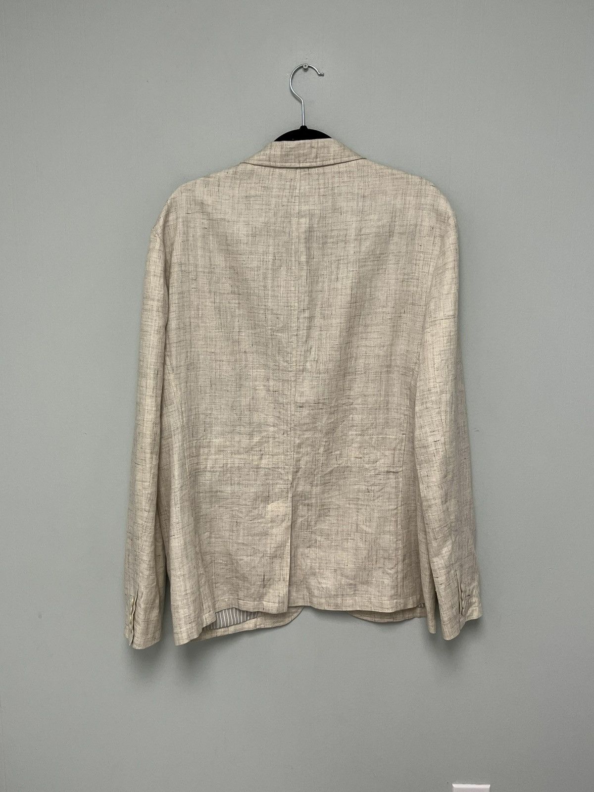 John Varvatos Linen Blend Button Front Jacket. Size 52 Size US L / EU 52-54 / 3 - 9 Thumbnail
