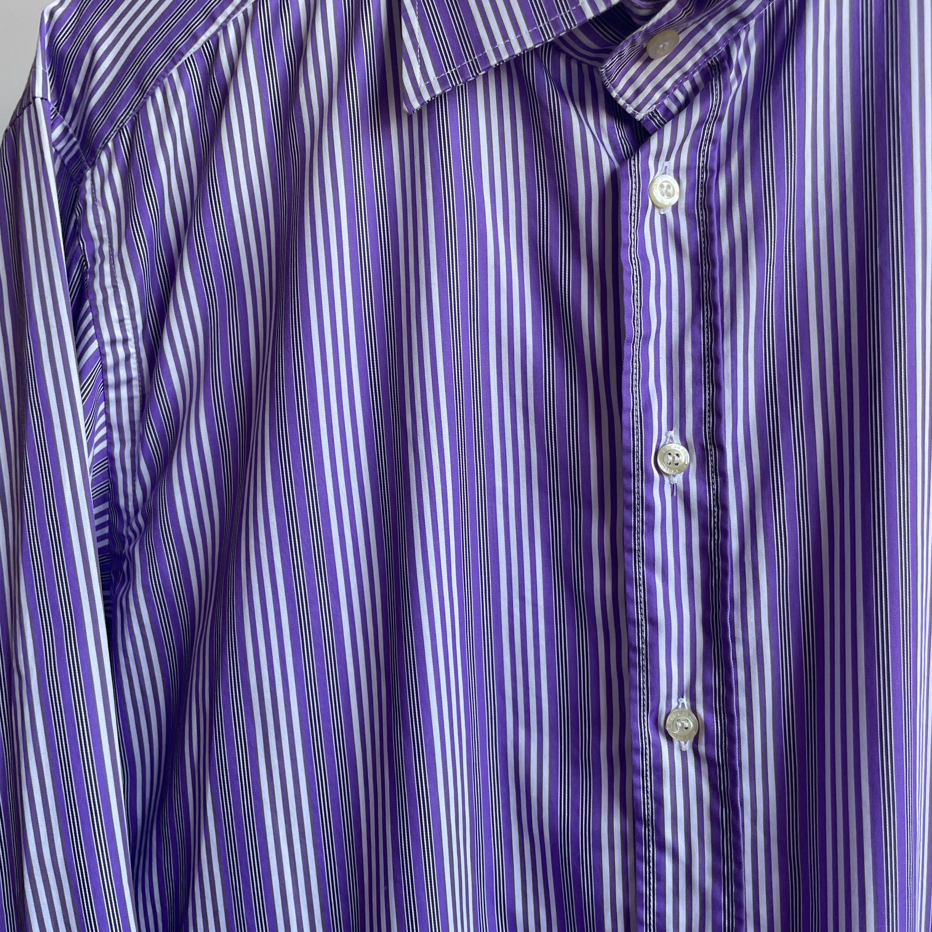 Etro Etro Striped Dress Shirt Size 43 Size 44R - 4 Thumbnail