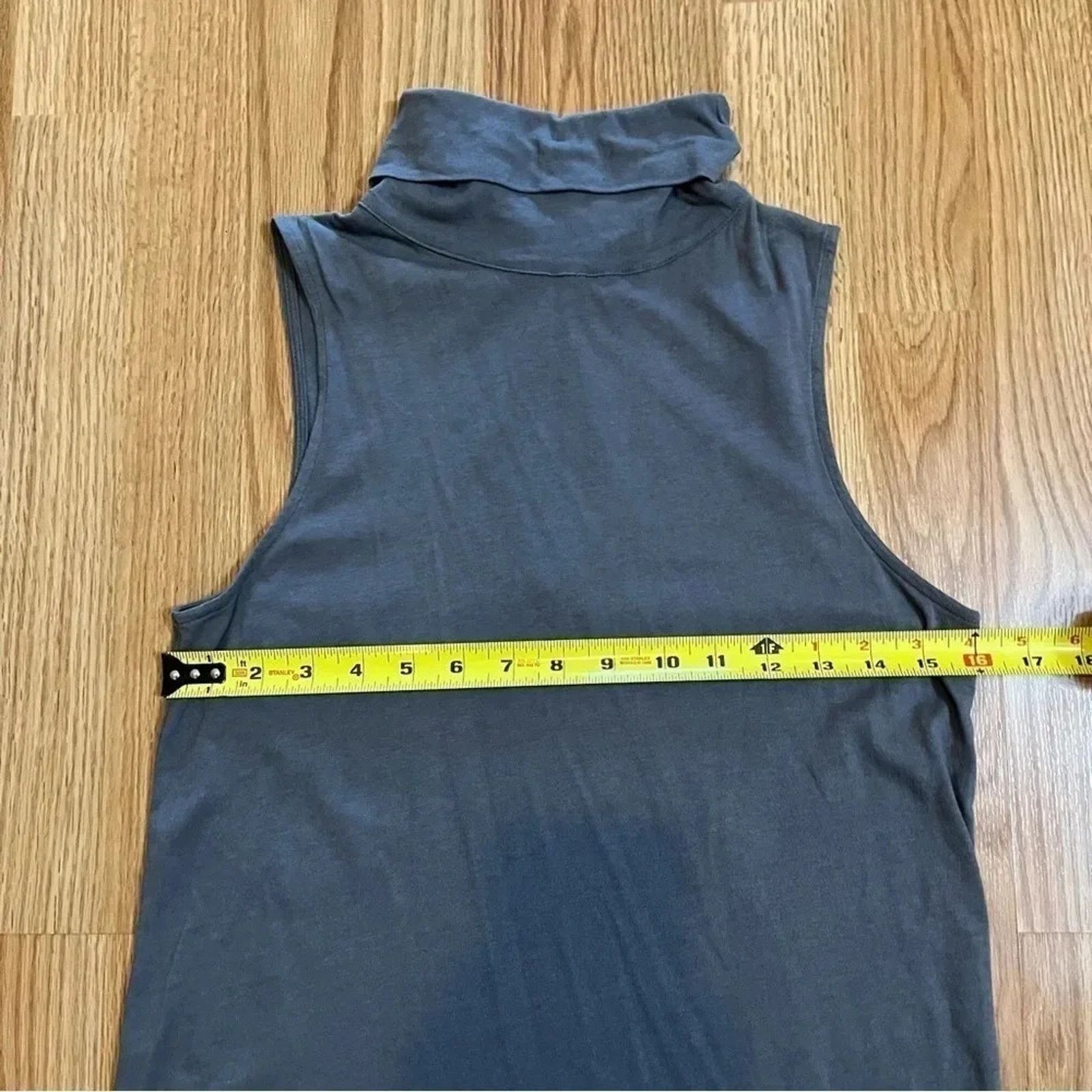 Other Womens Tildon Grey Turtleneck Tank Top sz S Zipper Size S / US 4 / IT 40 - 6 Thumbnail
