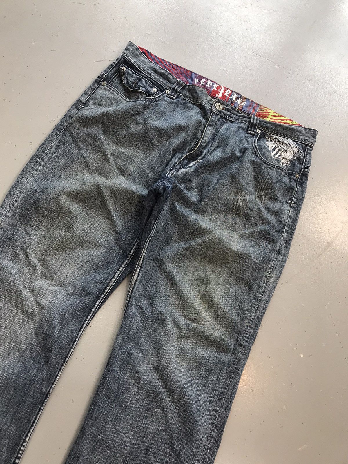 JNCO × Pepe Jeans × Vintage Vintage Pepe London jeans eagle 🦅 embroidered denim Size US 42 / EU 58 - 4 Thumbnail