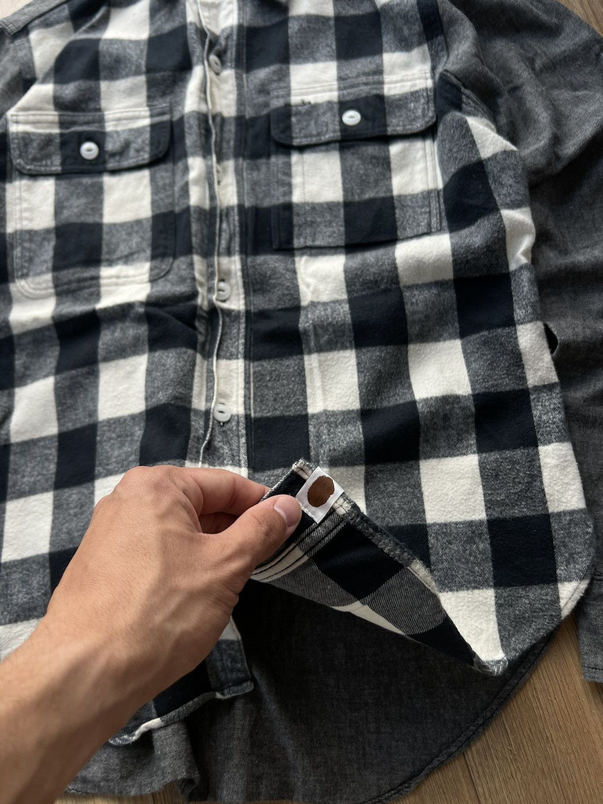 Bape BAPE BAPEAREL INDUSTRY FLANNEL CHECK TIMBER SHIRT Size US M / EU 48-50 / 2 - 4 Thumbnail