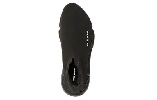 Balenciaga o1s1rm1025 Speed Recycled Knit Sneakers in Black Size US 10 / IT 40 - 3 Thumbnail