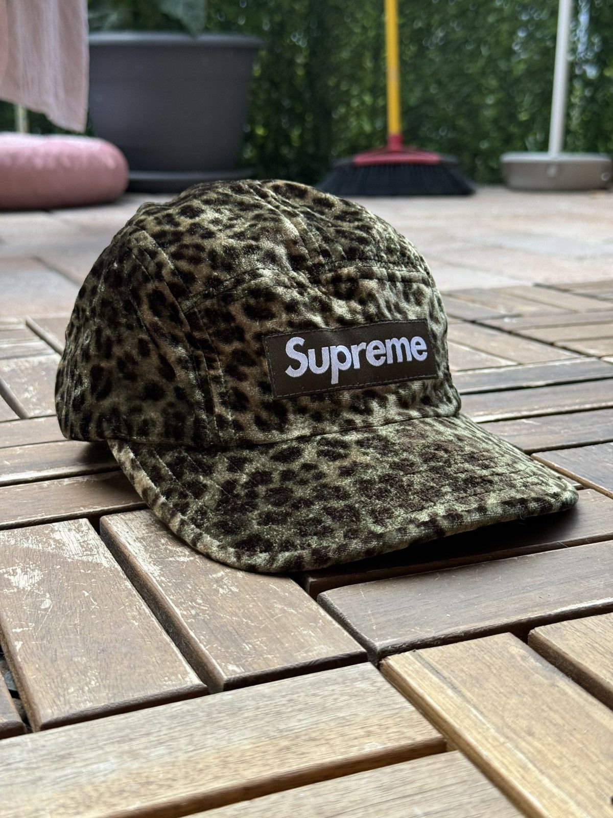 Supreme GOODENOUGH Crushed Rayon Pile Camp Cap (SS25) - $58