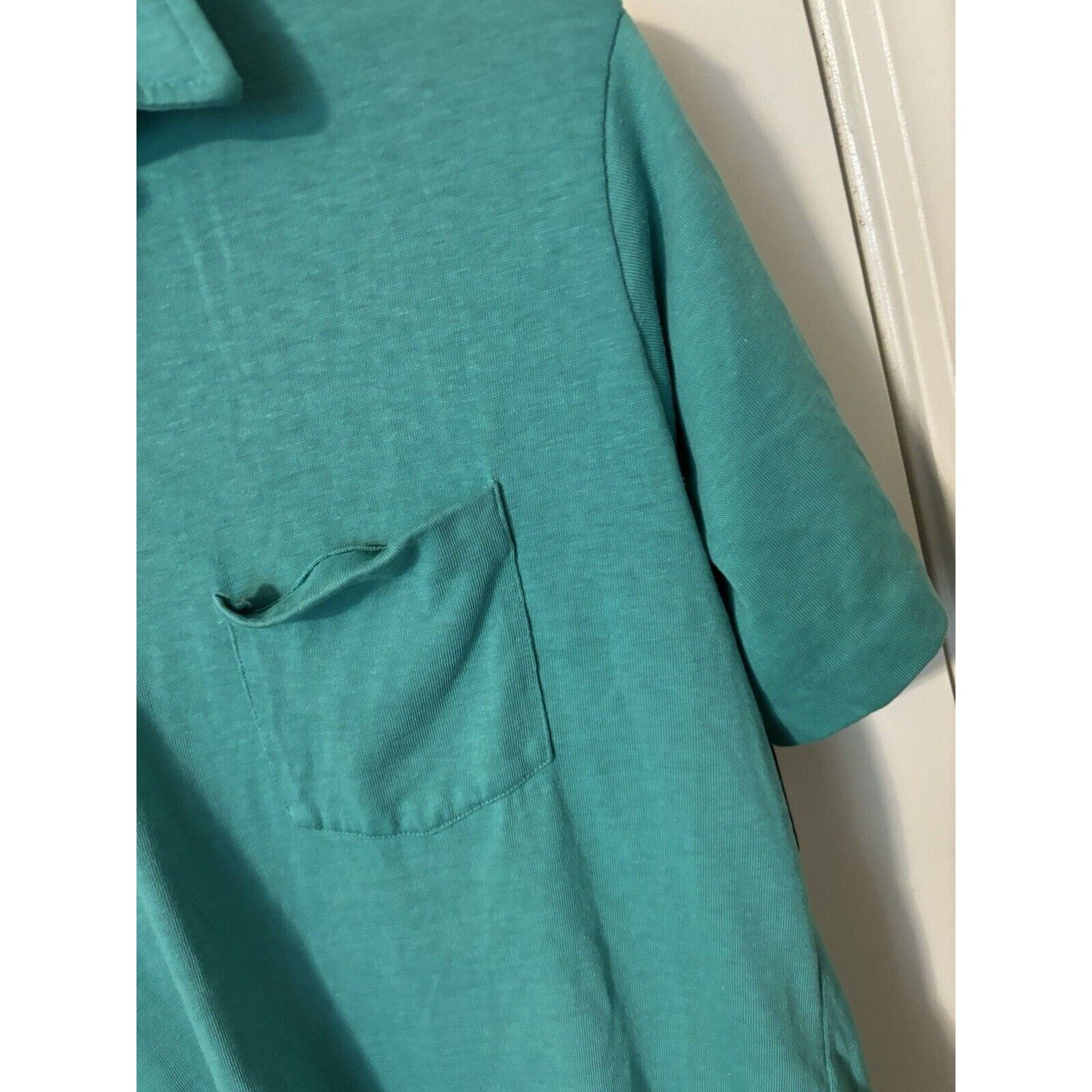 Other vintage 60s aqua blue thin distressed polo donegal large Size US L / EU 52-54 / 3 - 5 Thumbnail