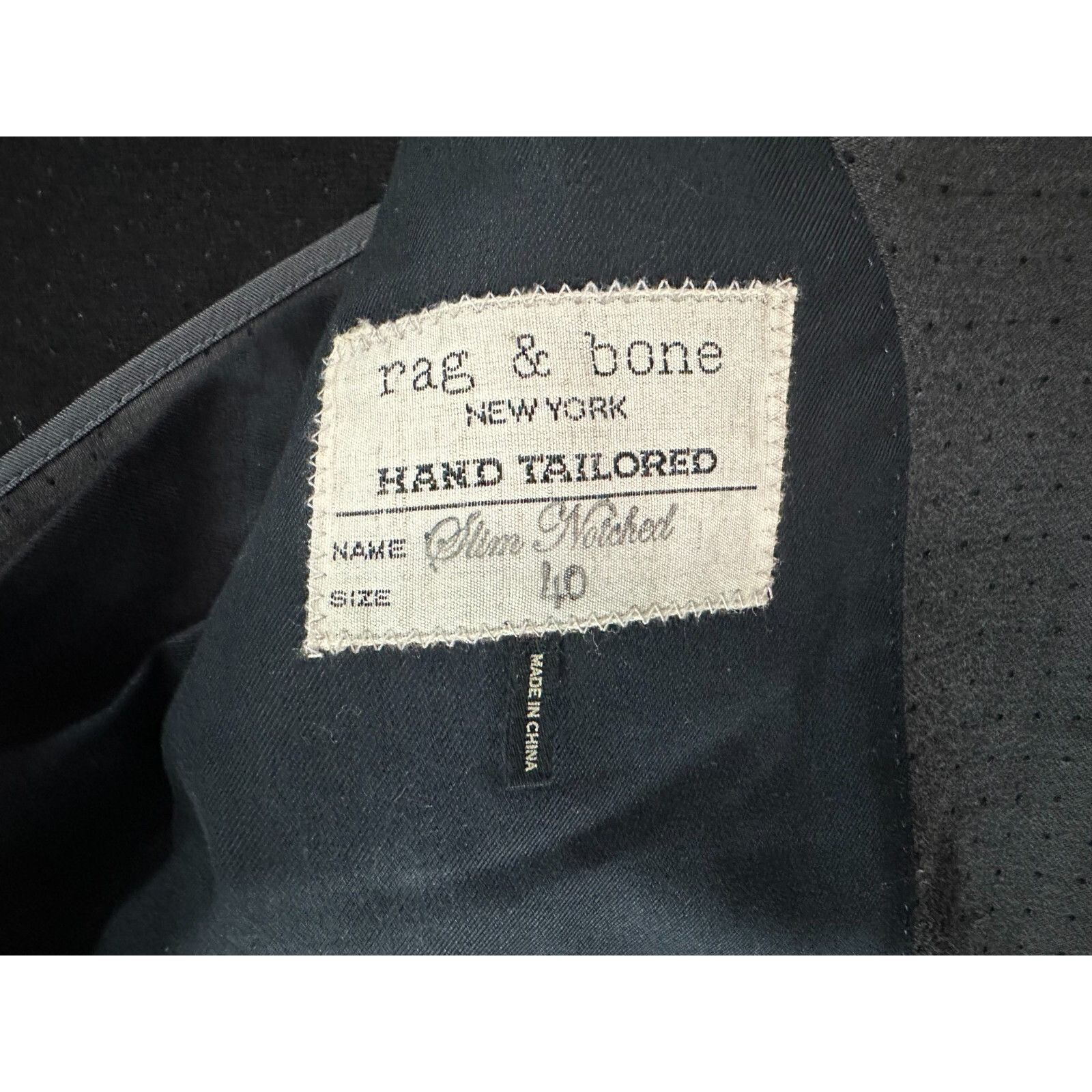 Rag & Bone Rag & Bone Handmade slim Notched blazer jacket size 40 NWOT Size 40R - 3 Thumbnail
