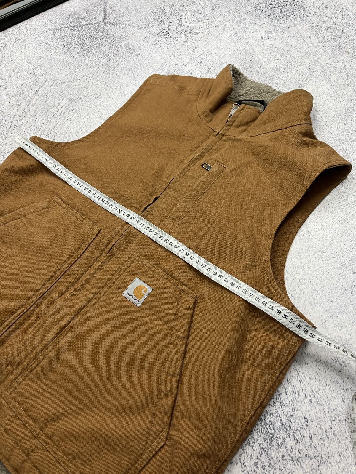 Carhartt Carhartt Duck Vest Sherpa Lined Streetwear Hype Men’s Size M Size US M / EU 48-50 / 2 - 11 Thumbnail