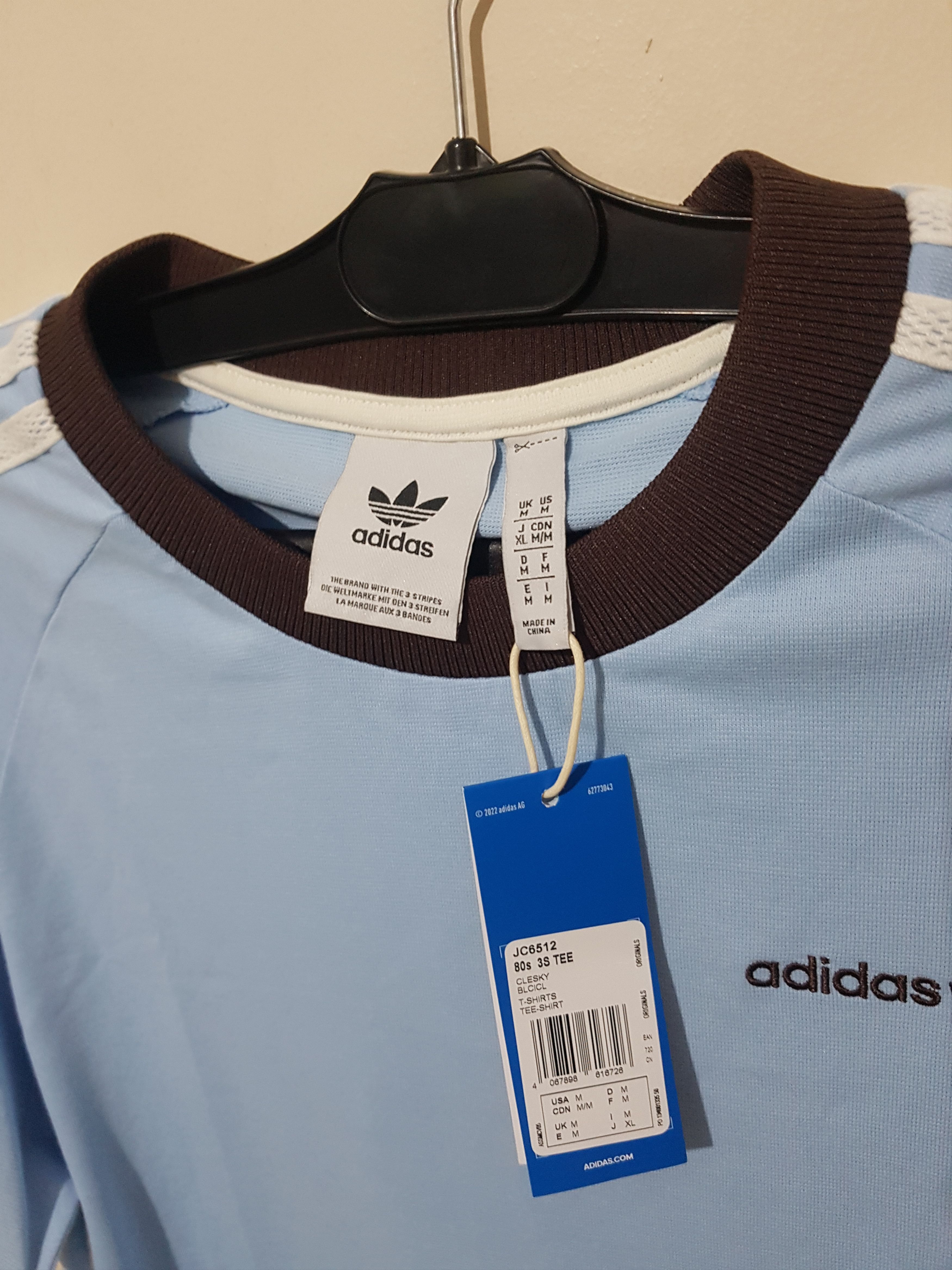 Adidas 80's Premium 3-Stripes Cali Tee Vintage JC6512 Size US M / EU 48-50 / 2 - 7 Thumbnail