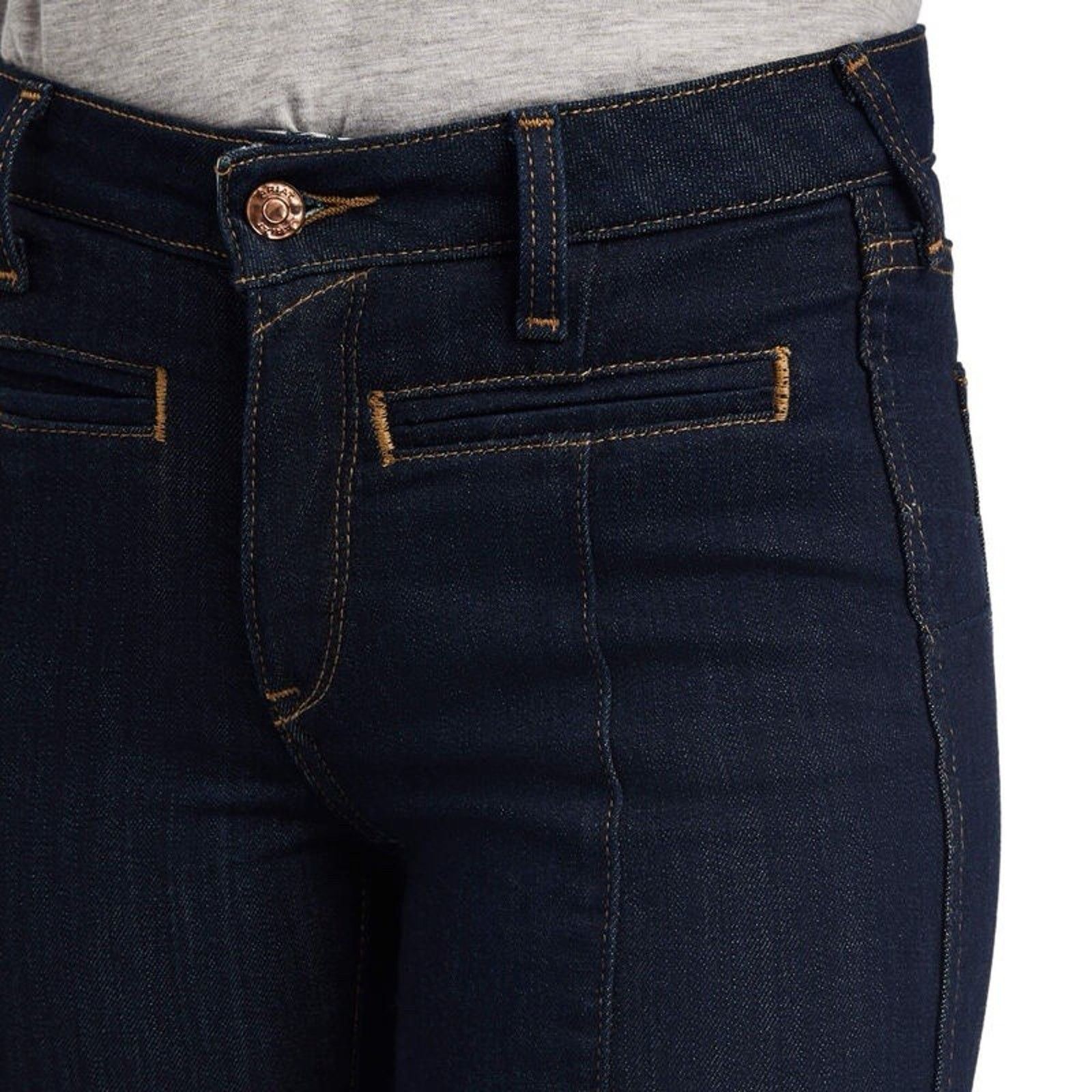 Ariat NWT Ariat R.E.A.L 32R High Rise Flare Jean Dark Wash Western Size 32" / US 10 / IT 46 - 7 Thumbnail