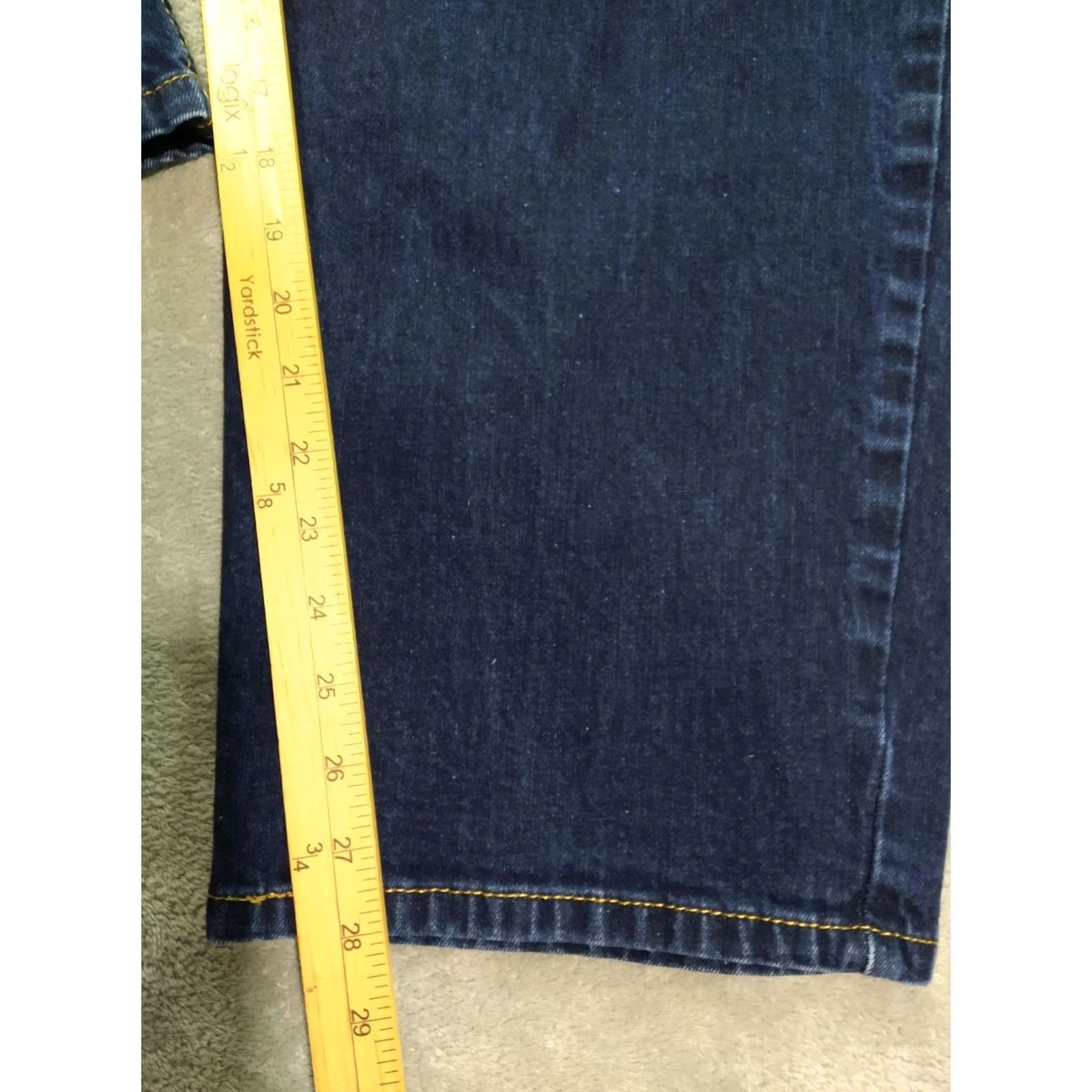 Levi's Levis 550 Jeans Mens 48x29 Blue Denim Relaxed Fit Tapered Leg Dark Wash Jeans Mens 48 Blue Denim Dark Wash Levi's 550 Relaxed Fit Tapered Jeans Size US 32 / EU 48 - 5 Thumbnail