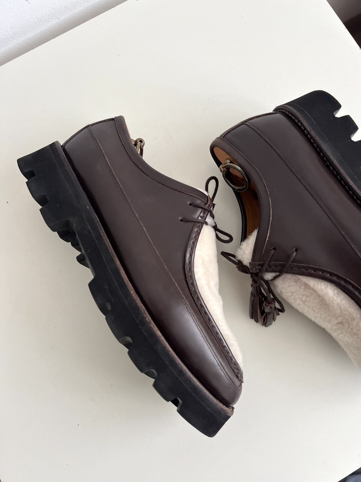 Grenson Bennet Shearling Lug Moc Brown Paraboot Michael