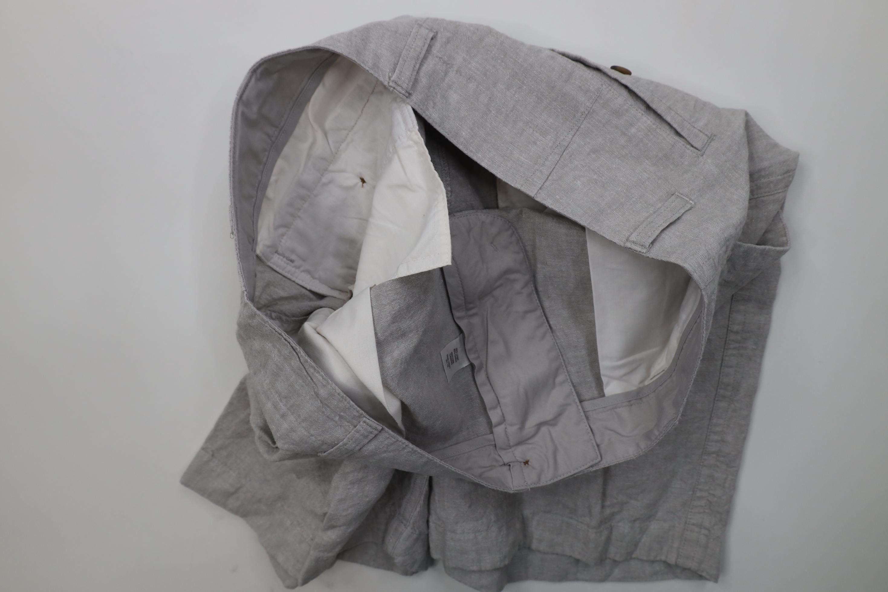 J.Crew Vintage Y2K J Crew Linen Blend Above Knee Chino Shorts Gray Size US 36 / EU 52 - 7 Thumbnail