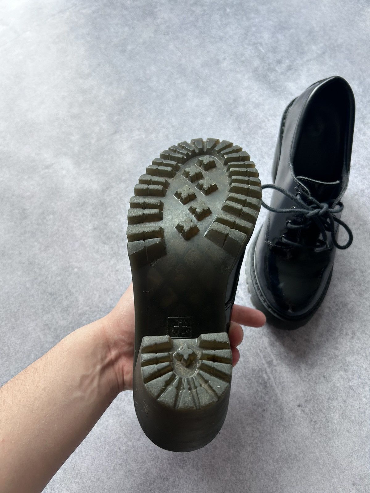 Dr. Martens Dr.Martens Luxury black leather salome womens Size US 7 / IT 37 - 4 Thumbnail
