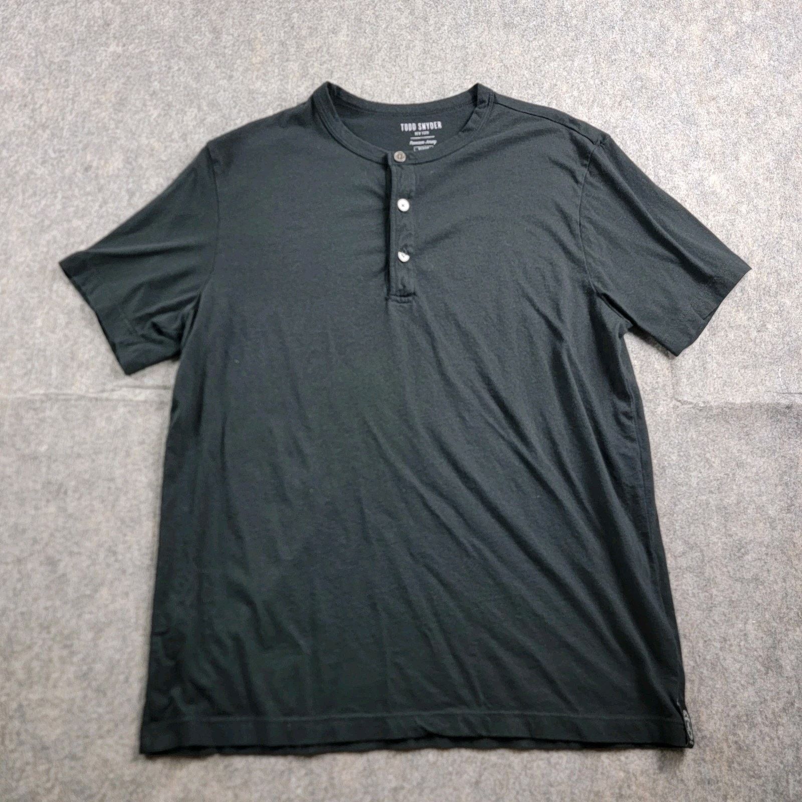 Todd Snyder Todd Snyder Premium Jersey Henley T-Shirt Short Sleeve *Read Size US M / EU 48-50 / 2 - 1 Thumbnail