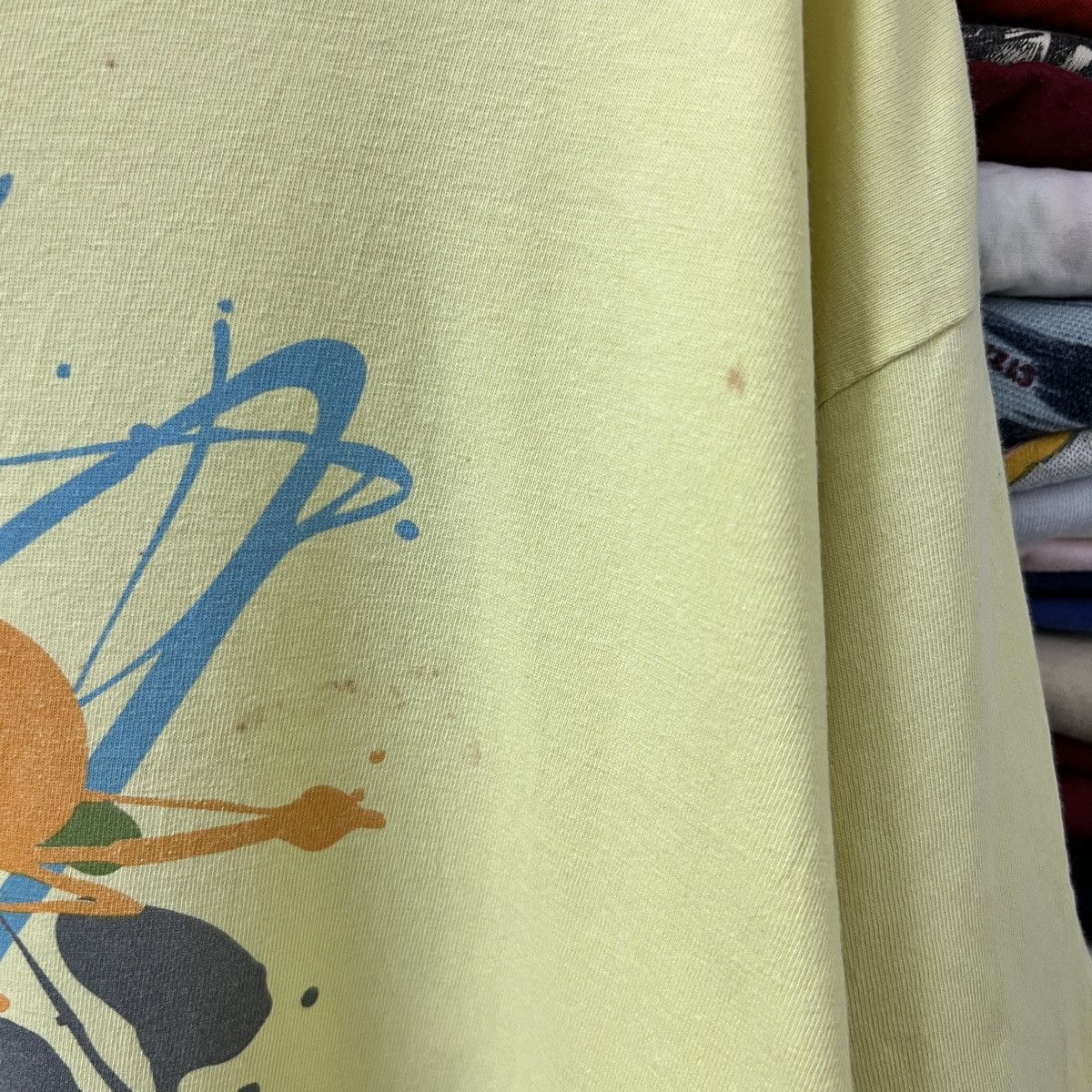 Japanese Brand × Vintage × Xlarge VTG XLARGE PAINT DESIGN TEE Size US XL / EU 56 / 4 - 7 Thumbnail