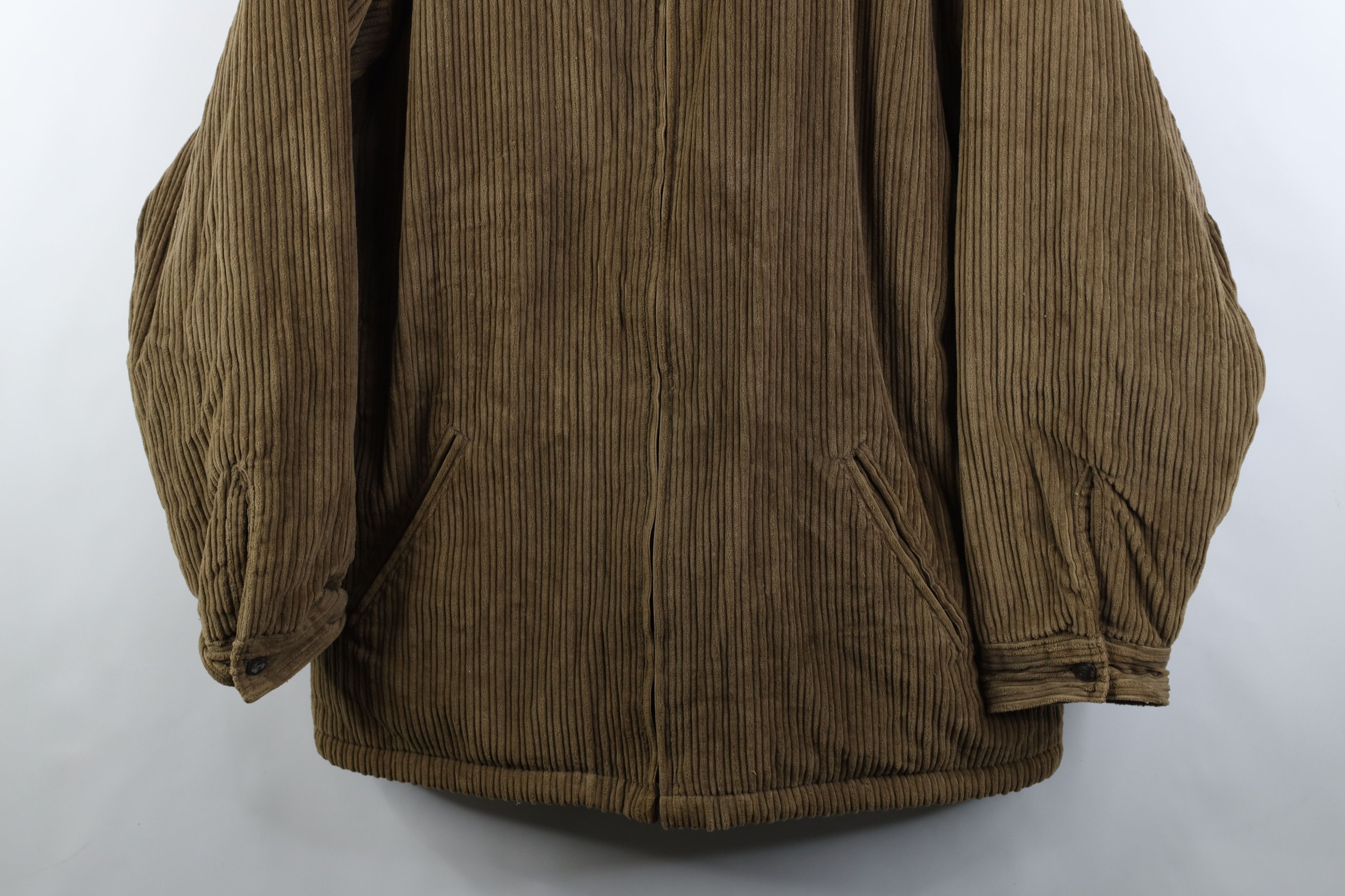 Vintage Vintage 90s Streetwear Pile Fleece Lined Corduroy Jacket Size US XL / EU 56 / 4 - 3 Thumbnail