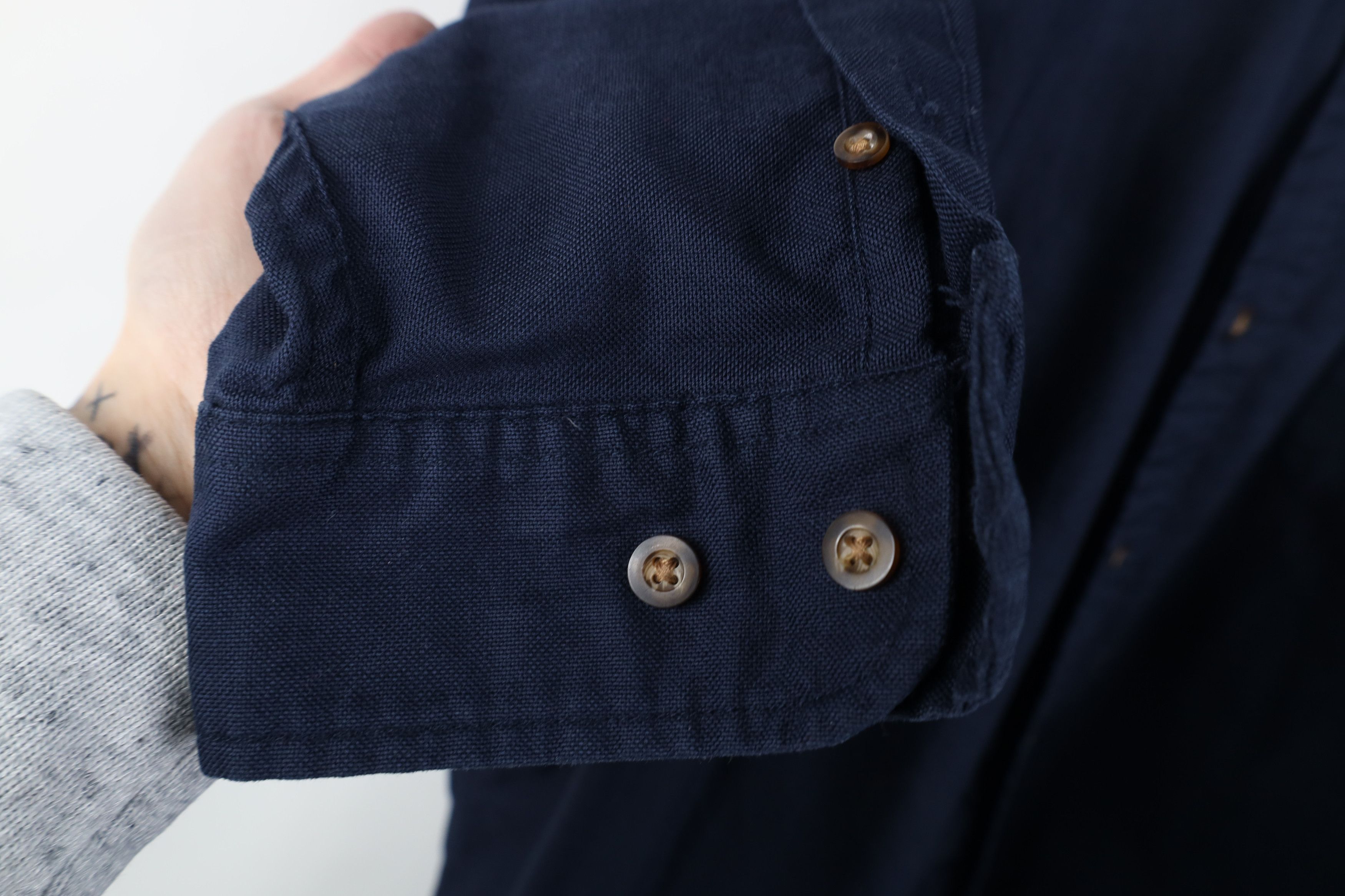 Eddie Bauer Vintage 90s Eddie Bauer Cotton Oxford Button Down Shirt Blue Size US XXL / EU 58 / 5 - 7 Thumbnail