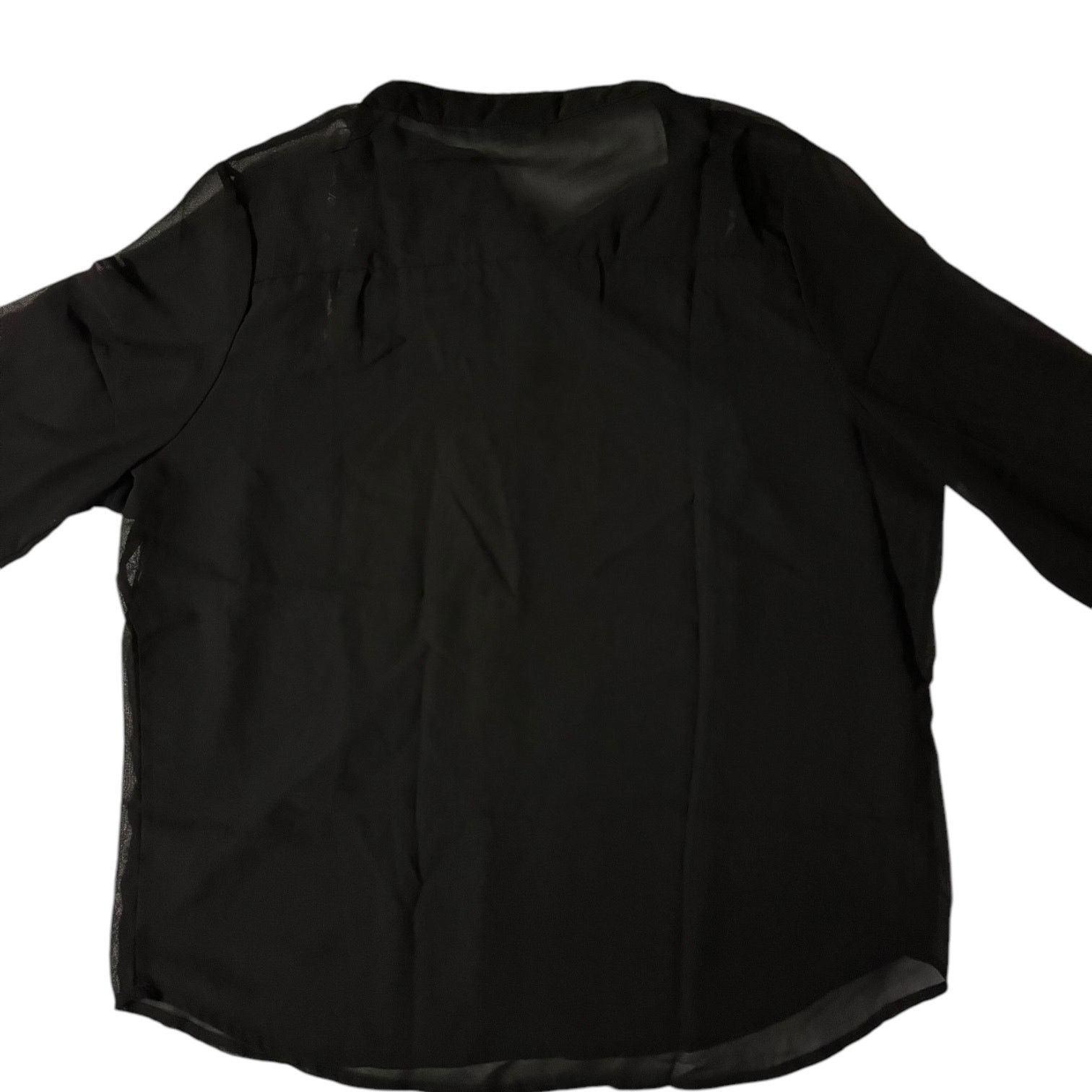 Other Jonathan Martin Womens Black Sheer Top w/Metallic Buttons SM Size S / US 4 / IT 40 - 4 Thumbnail