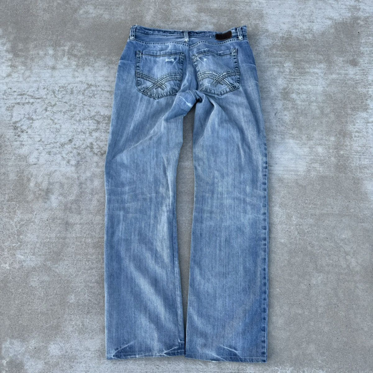 BKE × JNCO × Southpole Vintage Y2K Thrashed Baggy Loose BKE Skater Jeans 34 Size US 34 / EU 50 - 9 Thumbnail