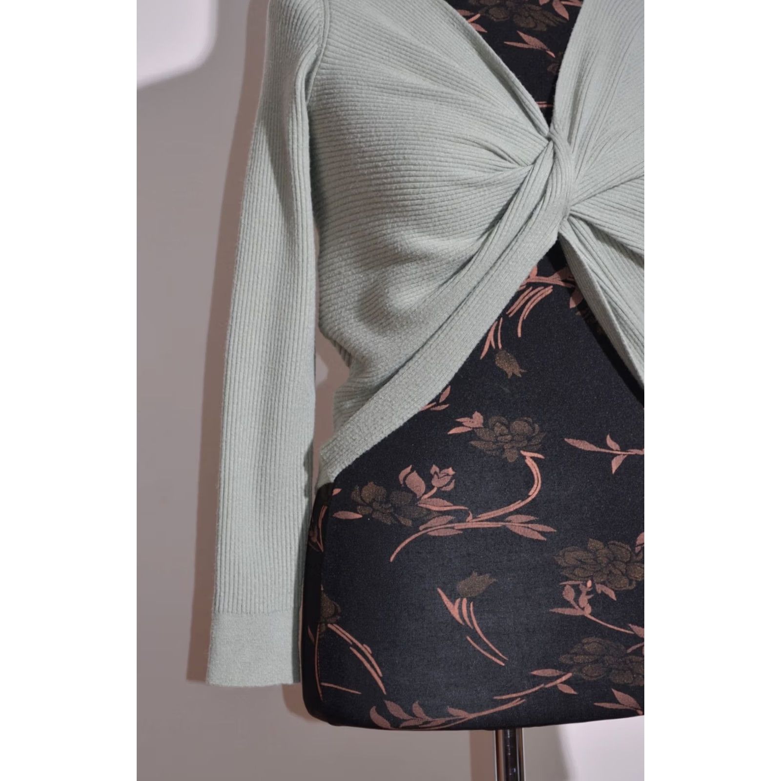 Max Mara Max Mara Jumper Women's Long Sleeve V-Neck Cotton/Cashmere Size M Grey Size M / US 6-8 / IT 42-44 - 4 Thumbnail