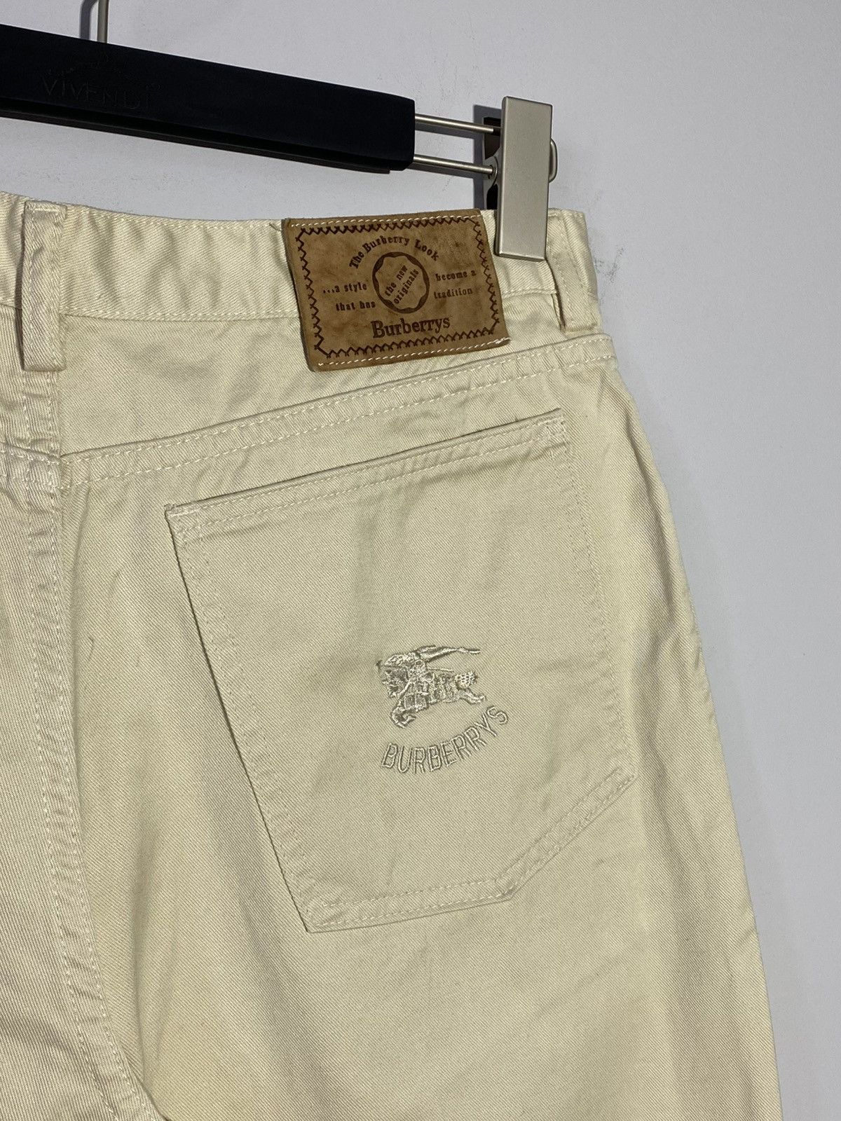 Burberry Vintage 90s Burberry’s Jeans Rare Beige Straight Pants Size US 31 - 5 Thumbnail