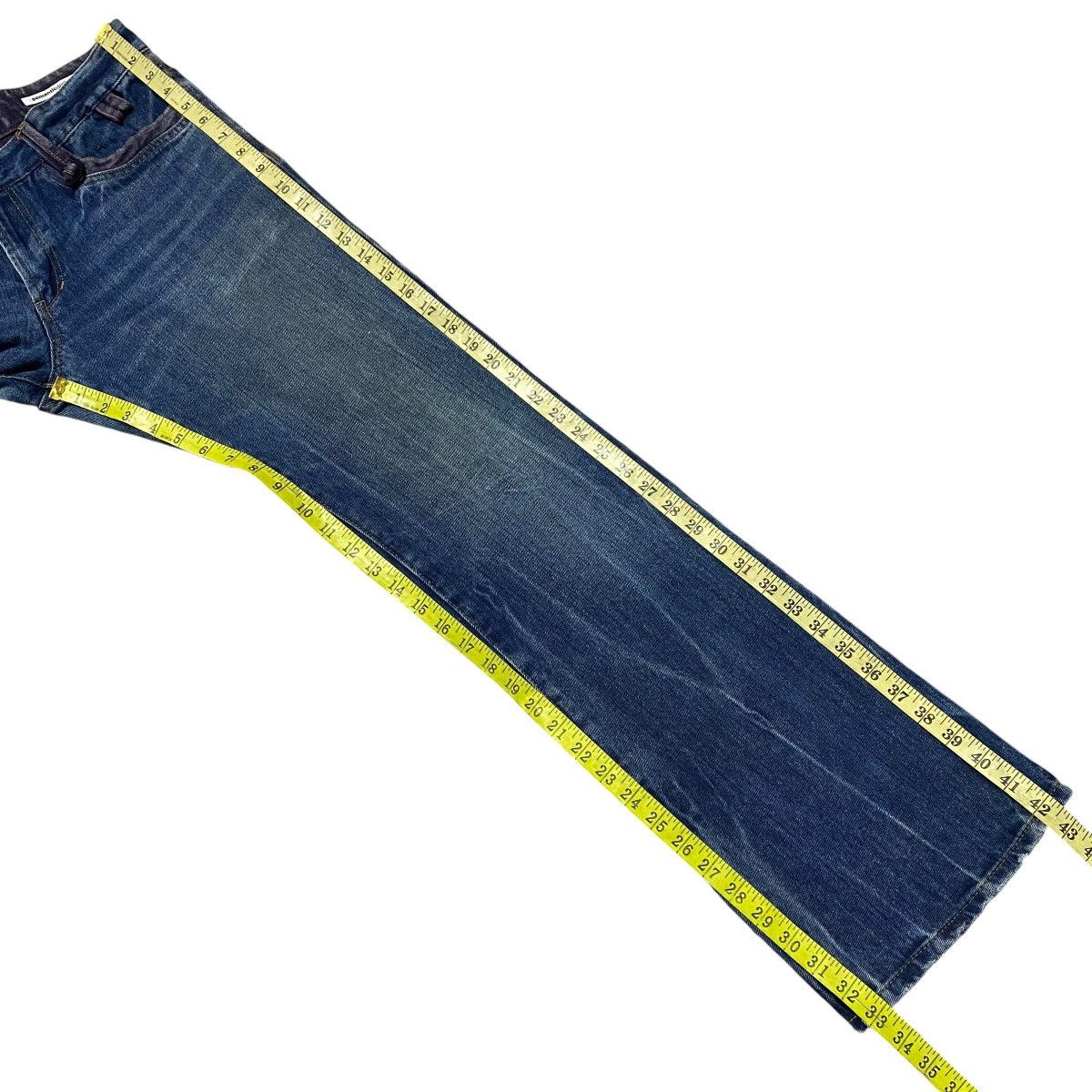 semanticdesign Semantic Design Denim Flare Jeans Distressed Size US 33 - 18 Thumbnail