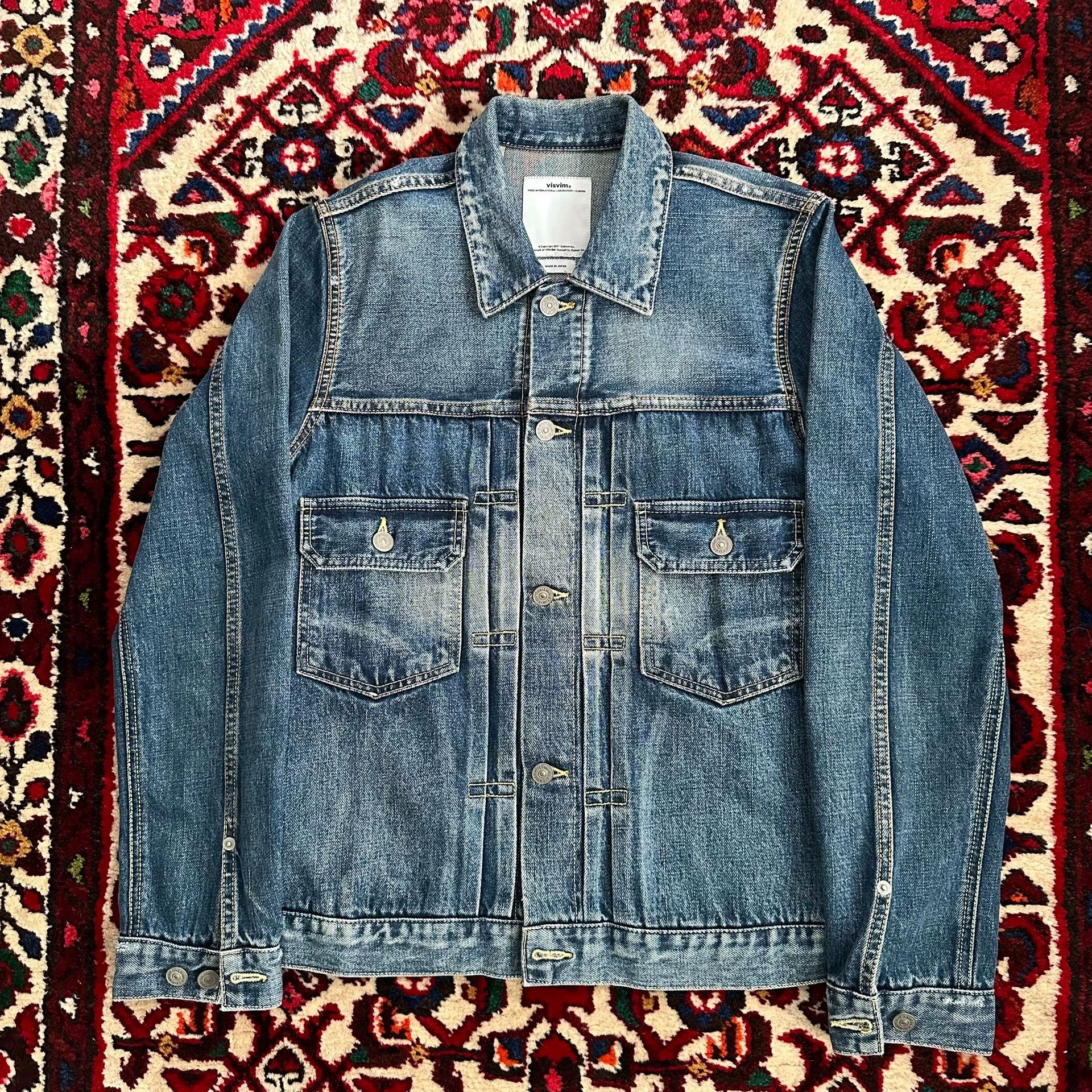 Visvim visvim 11aw 101 yellow ochre denim jacket 1 Size US S / EU 44-46 / 1 - 1 Thumbnail