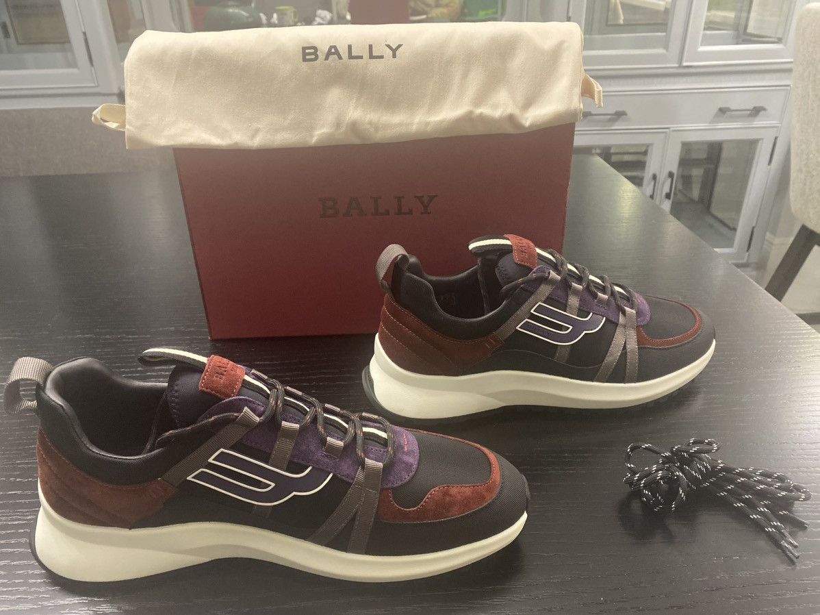 Bally Bally Damon 6301541 Black/Heritage Red Low Top Sneakers Size US 11 / EU 44 - 5 Thumbnail