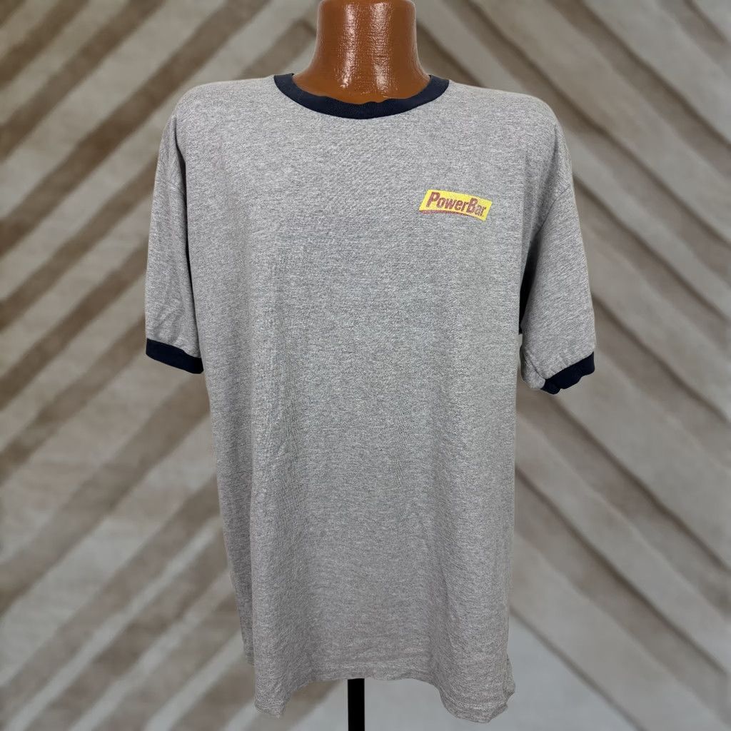 Vintage VINTAGE PowerBar Shirt XL Tour de France Energy Bar Sports Cycling Heather Gray Size US XL / EU 56 / 4 - 1 Thumbnail