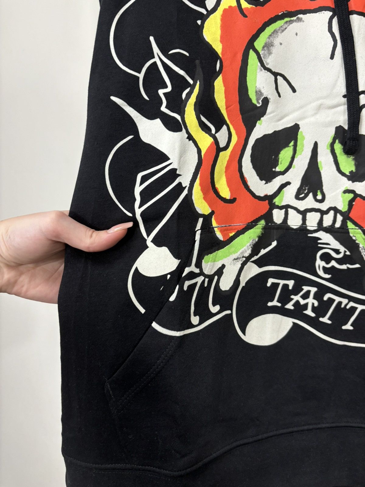 Christian Audigier Ed Hardy Christian Audigier Dead Skull Tattoo Black Hoodie Size US XL / EU 56 / 4 - 4 Thumbnail