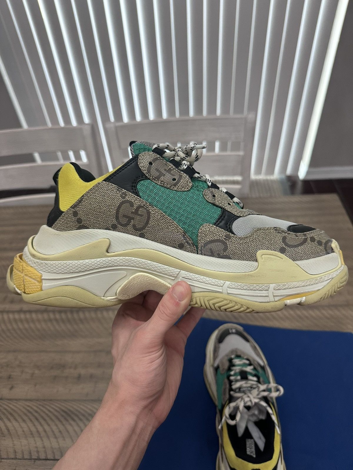 Balenciaga × Gucci Gucci balenciaga triple s sneakers Size US 8 / EU 41 - 11 Thumbnail