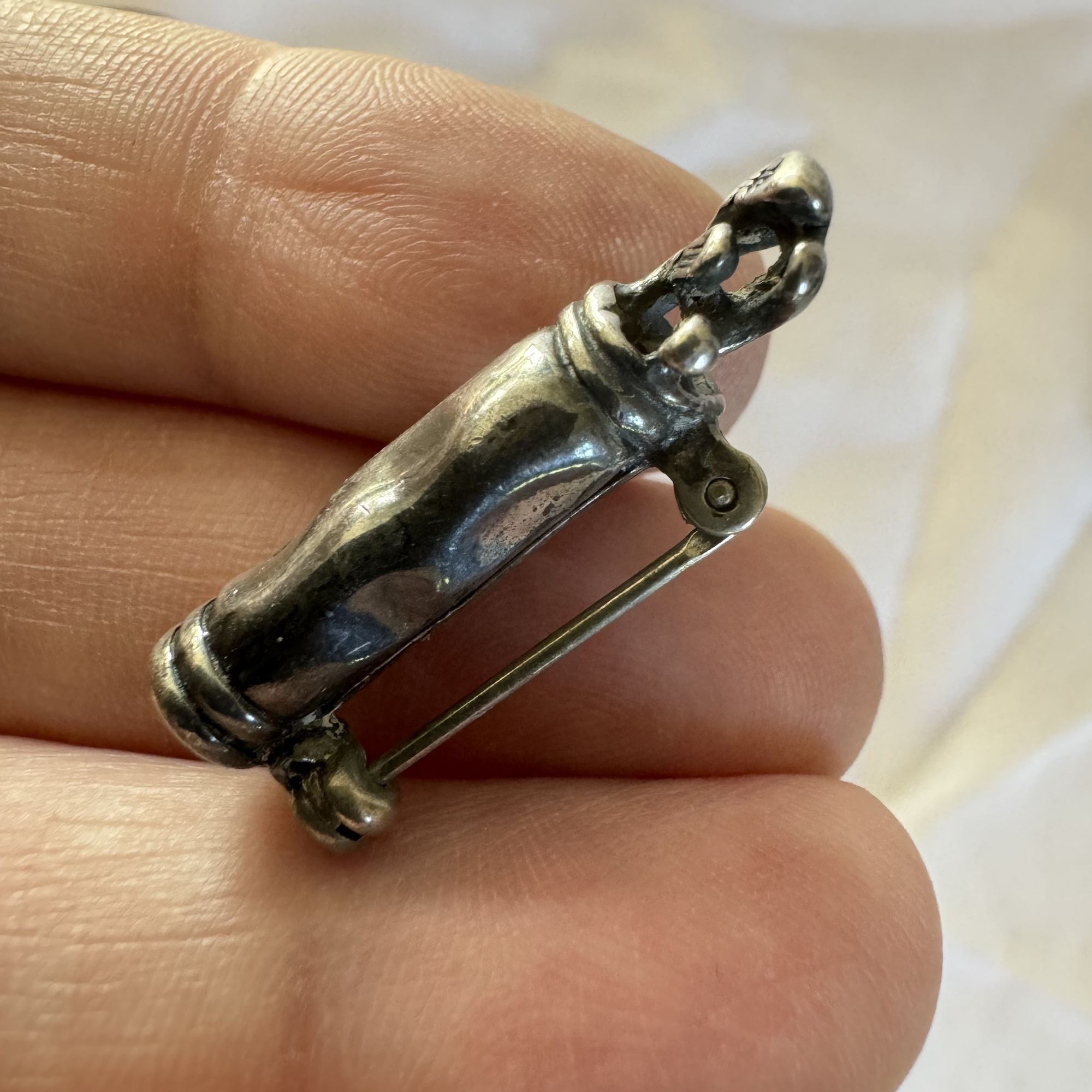 Vintage Solid Sterling Silver 925 Three Dimensional Golf Club Bag Br Size ONE SIZE - 3 Thumbnail