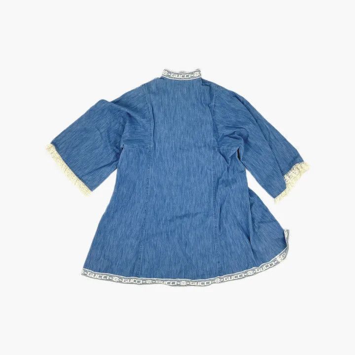 Gucci Gucci Bohemian Style Dress in Blue-2507 Size M / US 6-8 / IT 42-44 - 3 Thumbnail